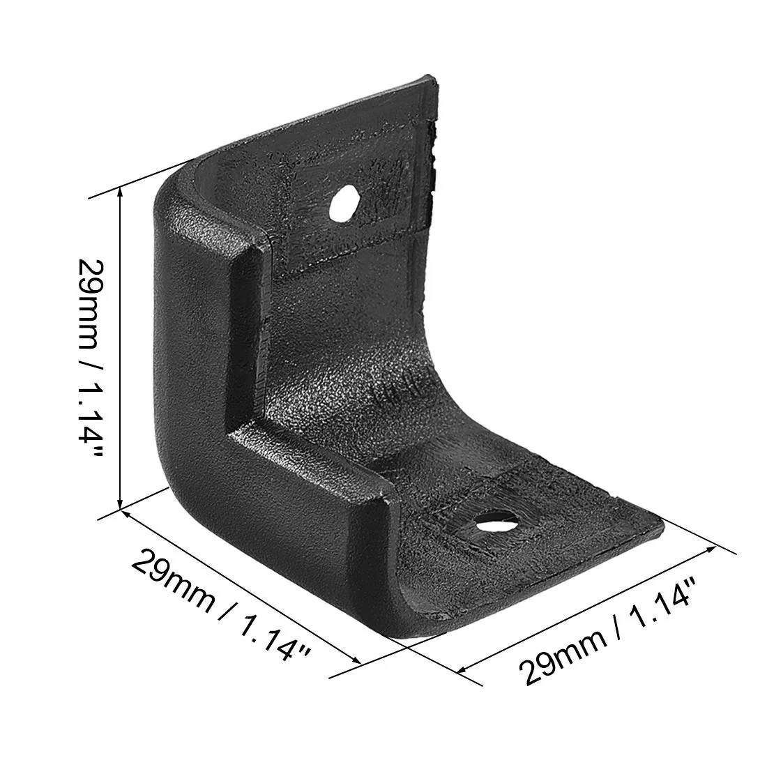 uxcell Speaker Corner Protectors Cabinet Edge Corner 1.14'' Speaker Stackable Guard Wrap Angle Case Protection 8pcs - Image 3