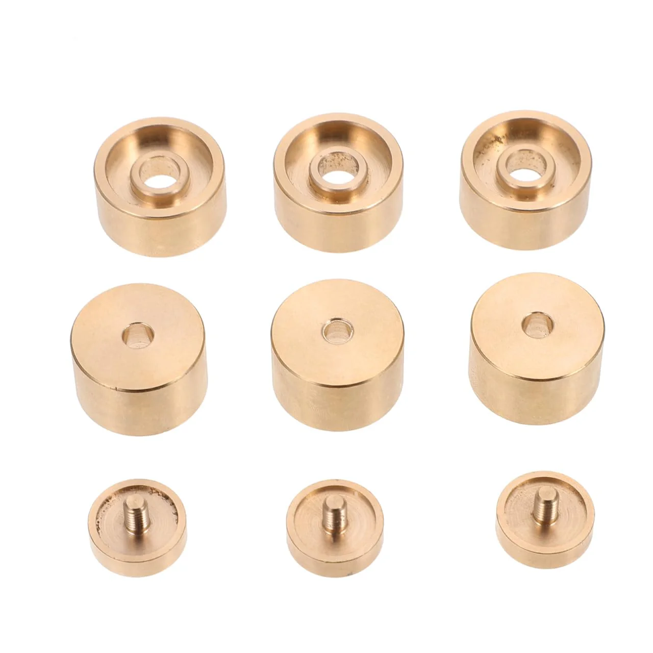 Vaguelly 1 Set Bonnet major Trumpet Button Buckle Upper and lower cover button trumpet Valve Replacement Parts Accessories clothes button piston copper washer Copper Press Covers