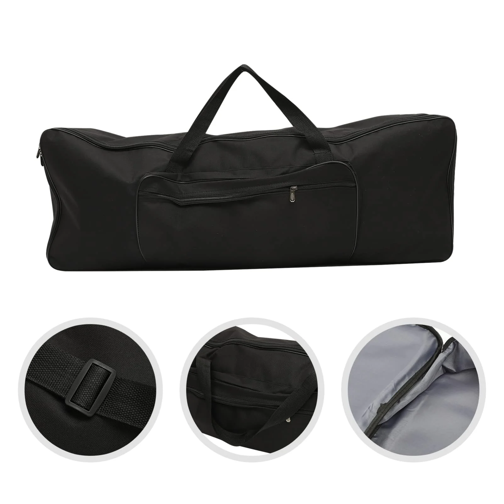 Vaguelly Oxford Electronic Keyboard Bag with Accessory Pocket Lightweight Portable Knapsack for Music Instruments for Outdoor Performances - Image 8