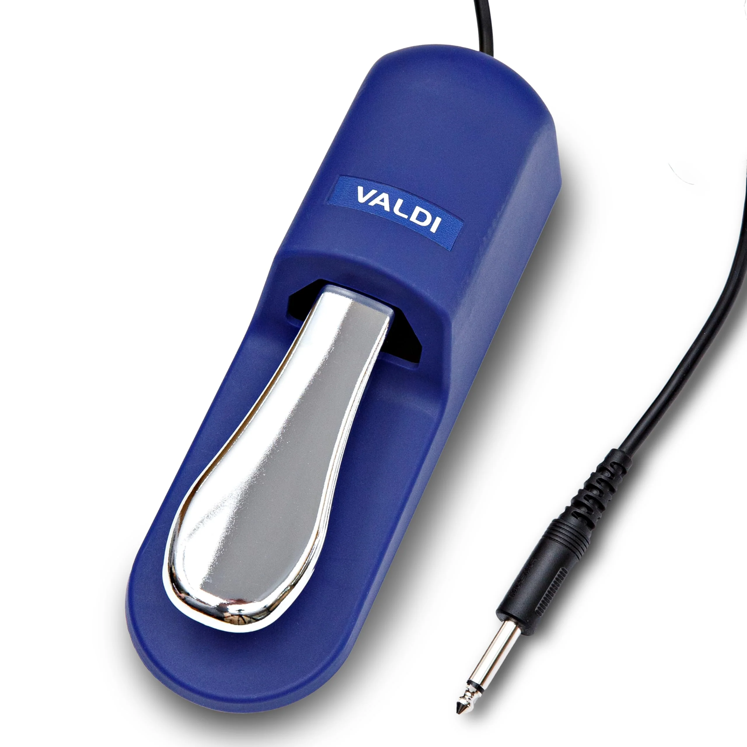 VALDI BP-3 Sustain Pedal - Universal Pedal for Keyboard Piano, Digital Pianos, MIDI Keyboards & Synths - Conversion Switch for All Brands - 1/4'' Jack, Anti-Slip Design, Extended Cable (BULE) BULE