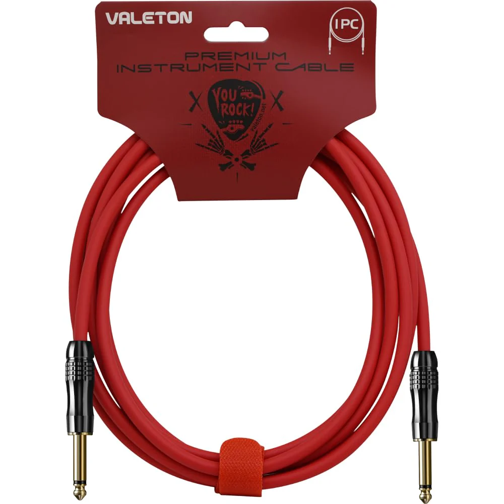Valeton VGC-3R 3m Premium Instrument Cable Straight-Straight for Electric Acoustic Guitar bass Other Musical Instrument…