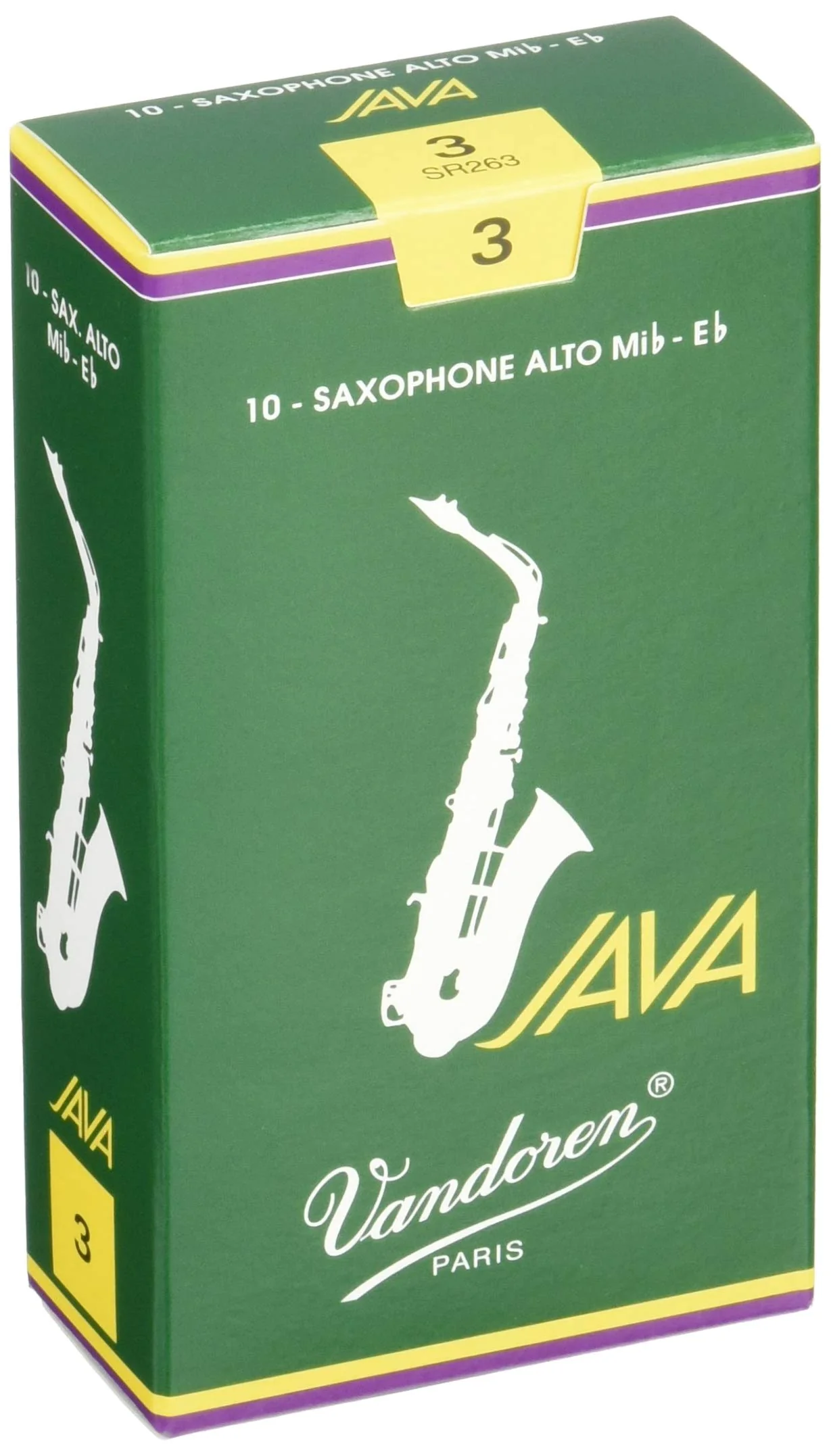 Vandoren SR263 Alto Sax JAVA Reeds Strength 3; Box of 10 Strength: 3 - Image 2