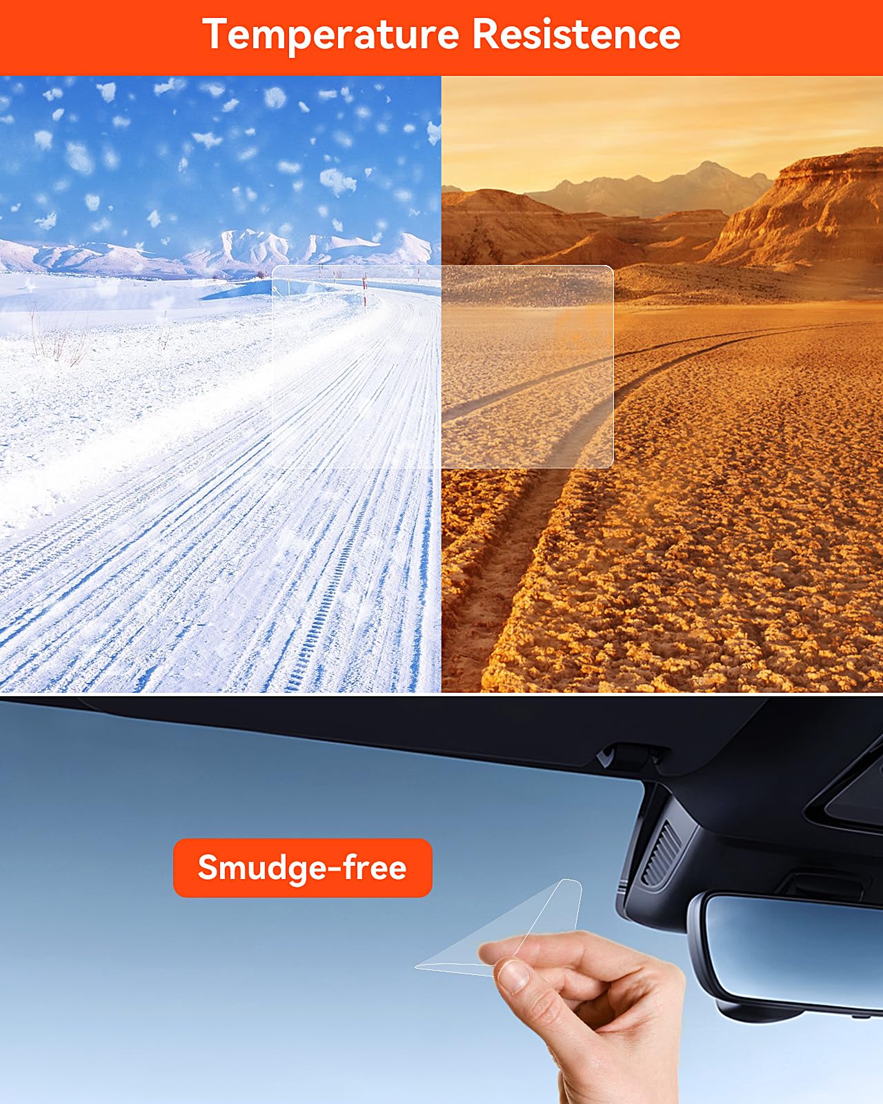 Vantrue Car Windshield Double-Sided Customizable Adhesive Pads, Residue-Free Electrostatic stickers, Drop-resistant Adhesion Promoter for Mounting Dash Cam - Image 4