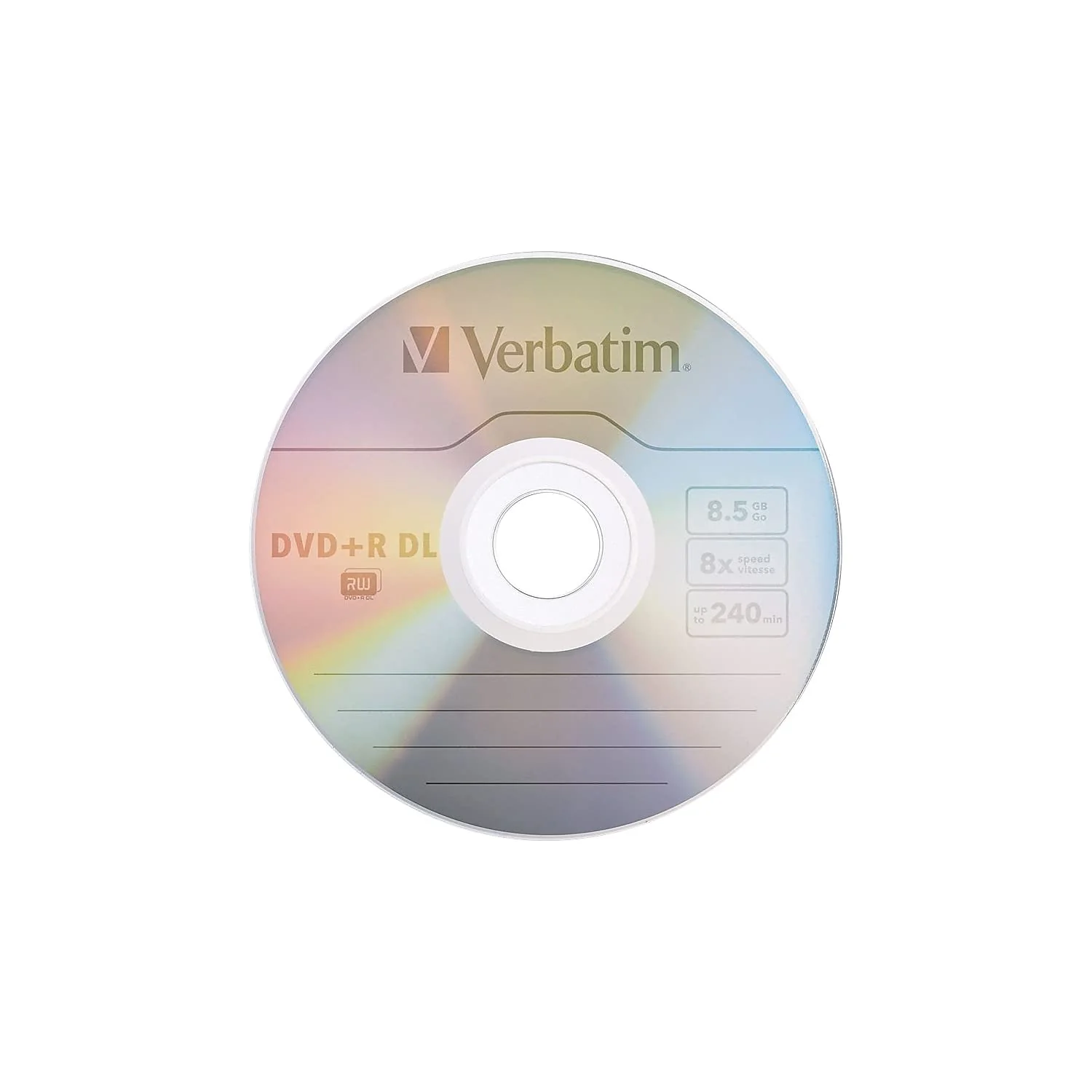 Verbatim DVD+R DL 8.5GB 8X with Branded Surface - 30pk Spindle - 96542, 30-Disc,Silver - Image 3