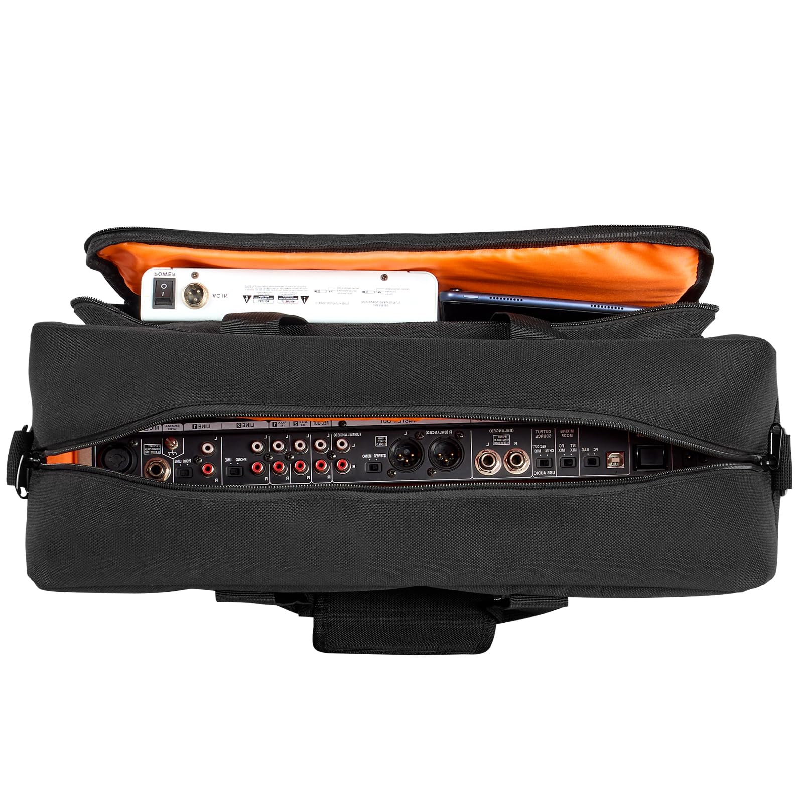 VEVOR Padded DJ Mixer Gig Bag, 1200D Oxford Fabric, DJ Gear Carry Bag with a Storage Pocket 4.92 ft Removable Shoulder Strap 0.39 in Padding, 19.29 x 8.66 x 15.34 in Storage Case for DJ Controller - Image 11