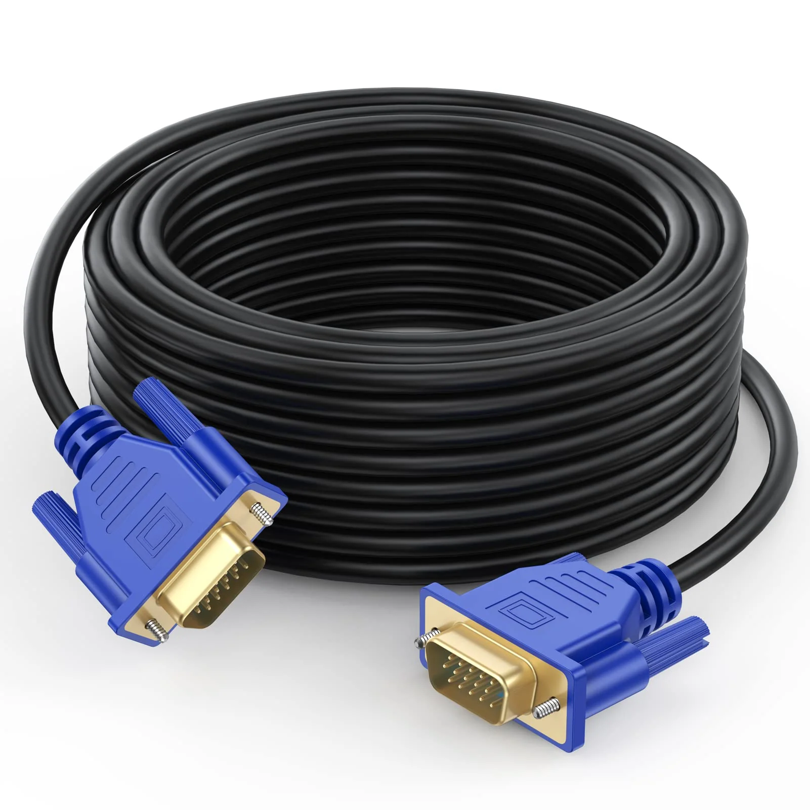 VGA to VGA Cable 50FT, VGA Computer Monitor Cable 50 Feet HD15 VGA Cord 1080P for PC Laptop TV Projector 1