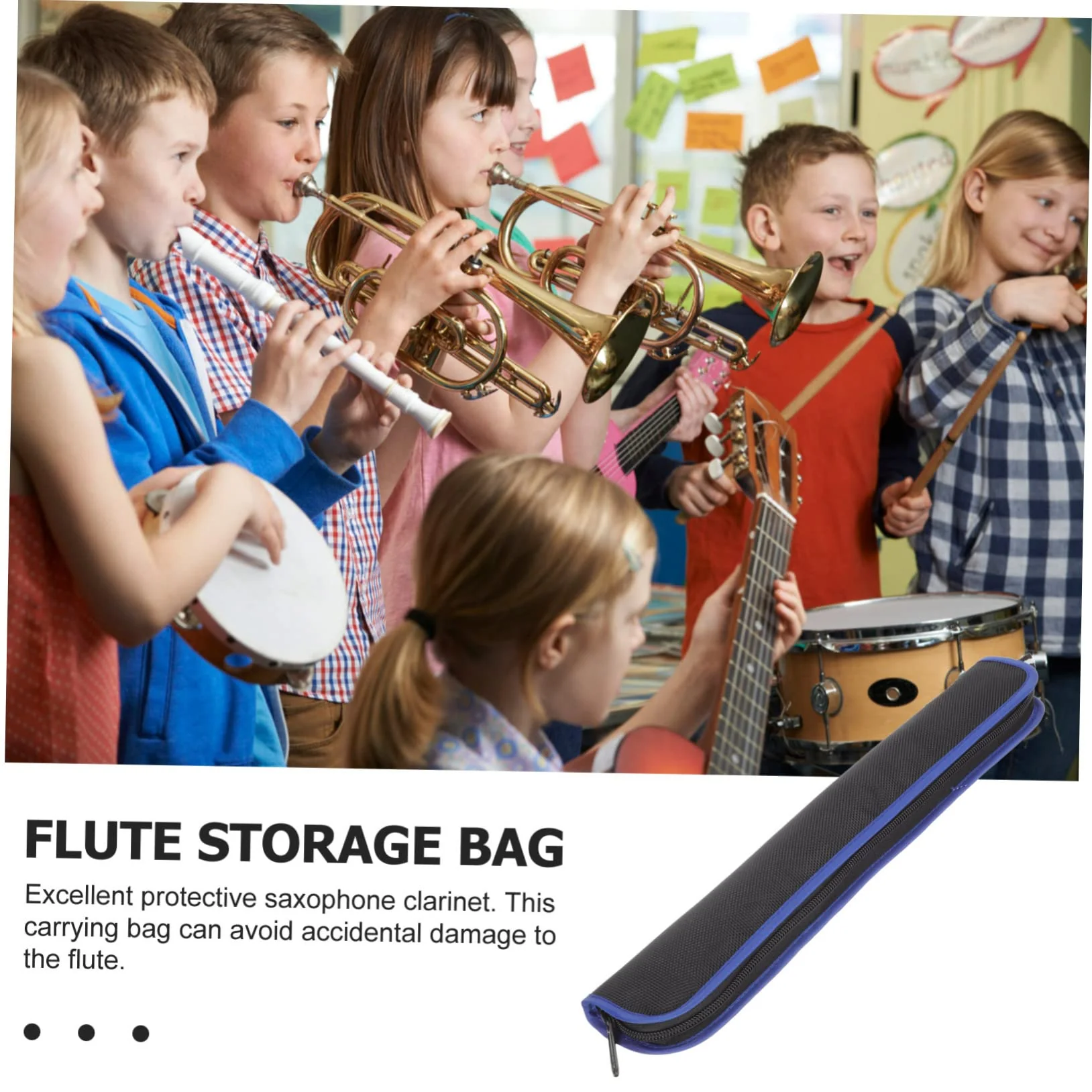 VICASKY Flute Storage Bag Instrument Flute Gig Bag Recorder Carrying Case Soprano Recorder Bag Flute Case Cover Flute Storage Containers Suitcase Bag Oxford Cloth Music Accessories - Image 8