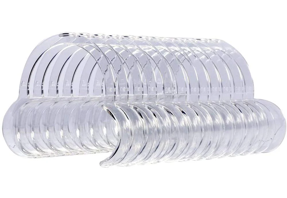 Vicloon Cheek Holder Mouth Angle Holder for Mouth Opener Challenge, 10 Pieces Dental C-Shape Mouth Opener for Teeth Whitening (Transparent) Transparent