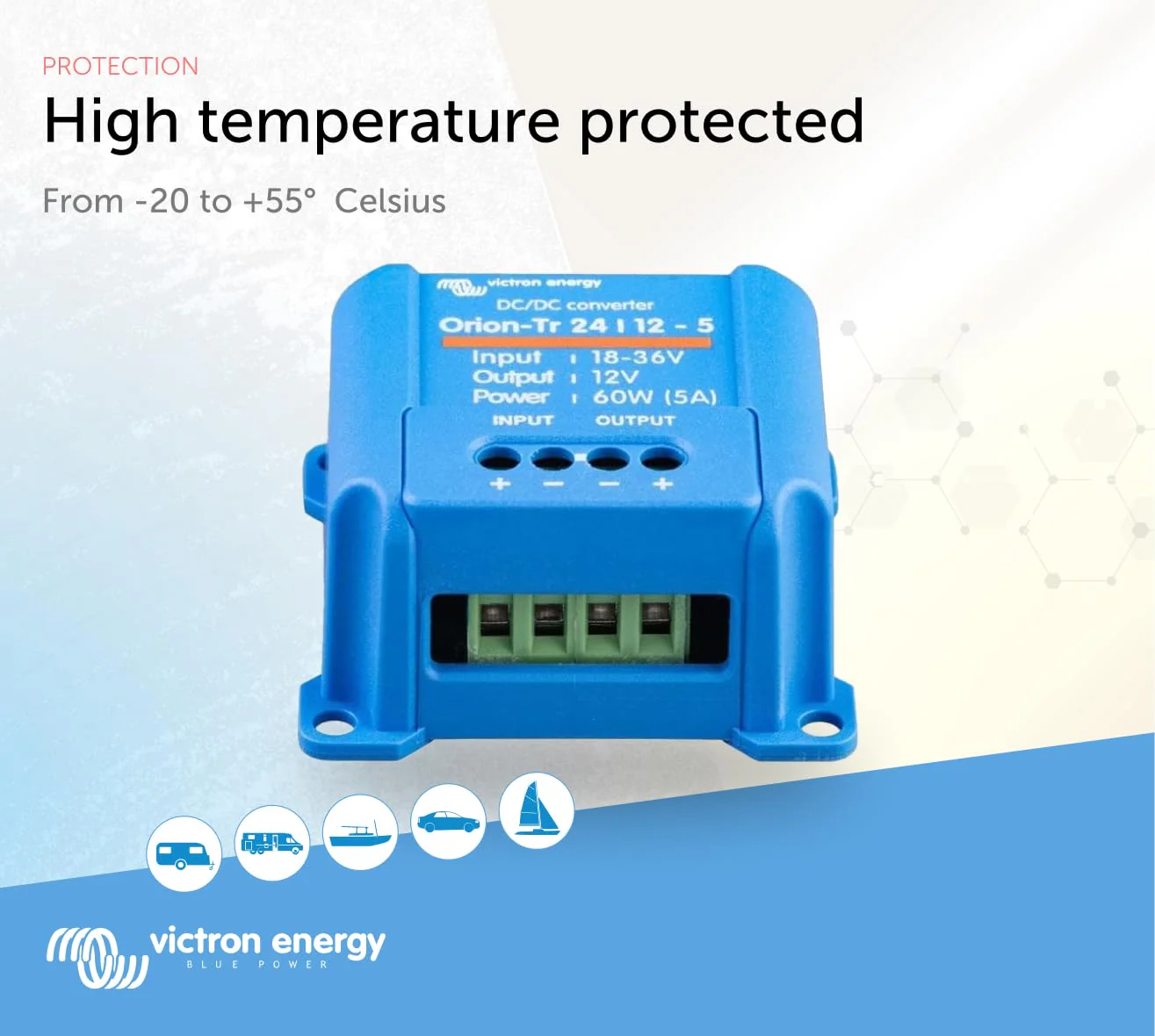 Victron Energy Orion-Tr DC to DC Converter - 24/12-Volt 5 amp 60-Watt - IP43 Protected - for Dual Battery Systems - Non-Isolated 5A - Image 5