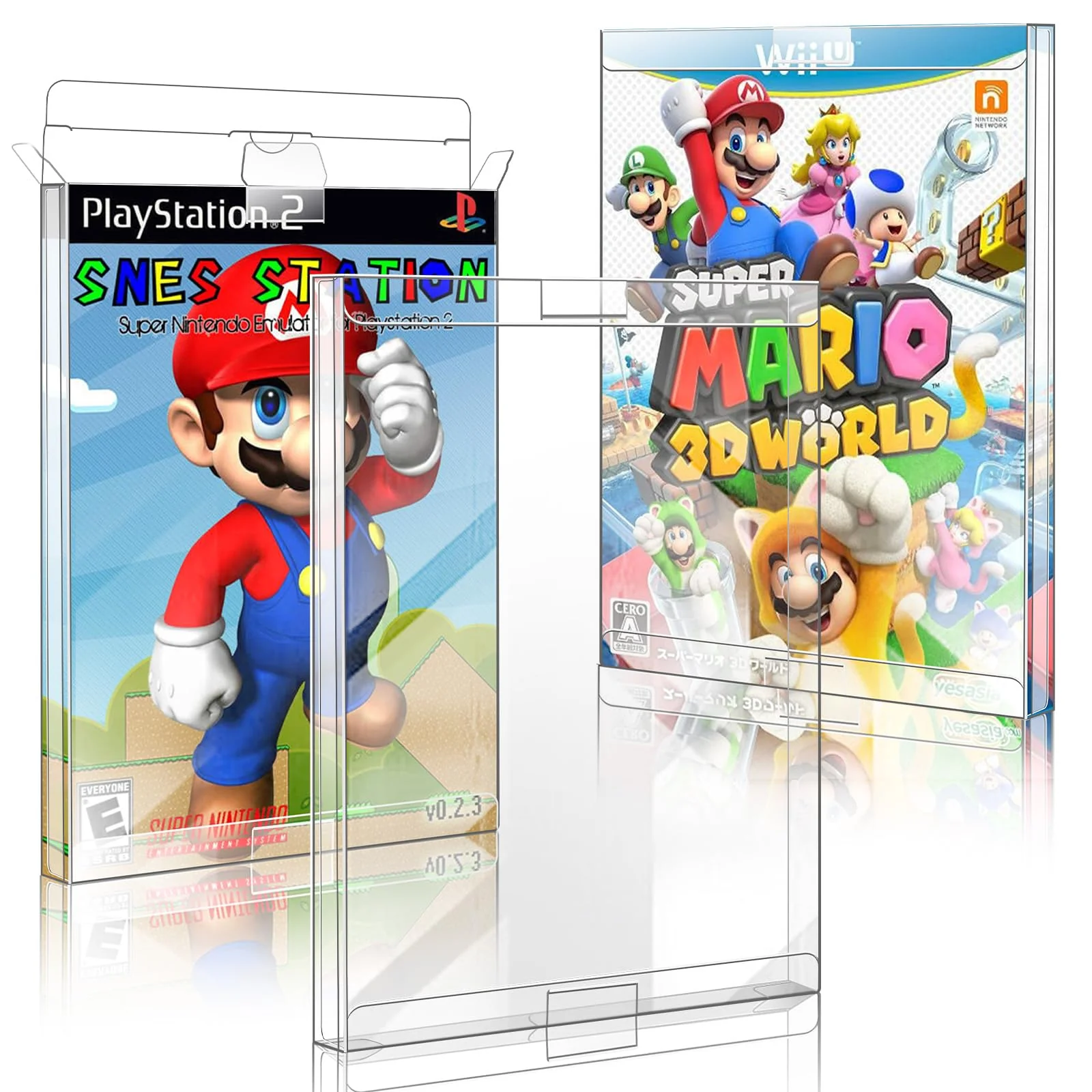 Video Game Protector-Game Box Protector, Game Cases Compatible for Xbox, PS2, WII, GameCube and DVD -(Ultimate 10 Packs)