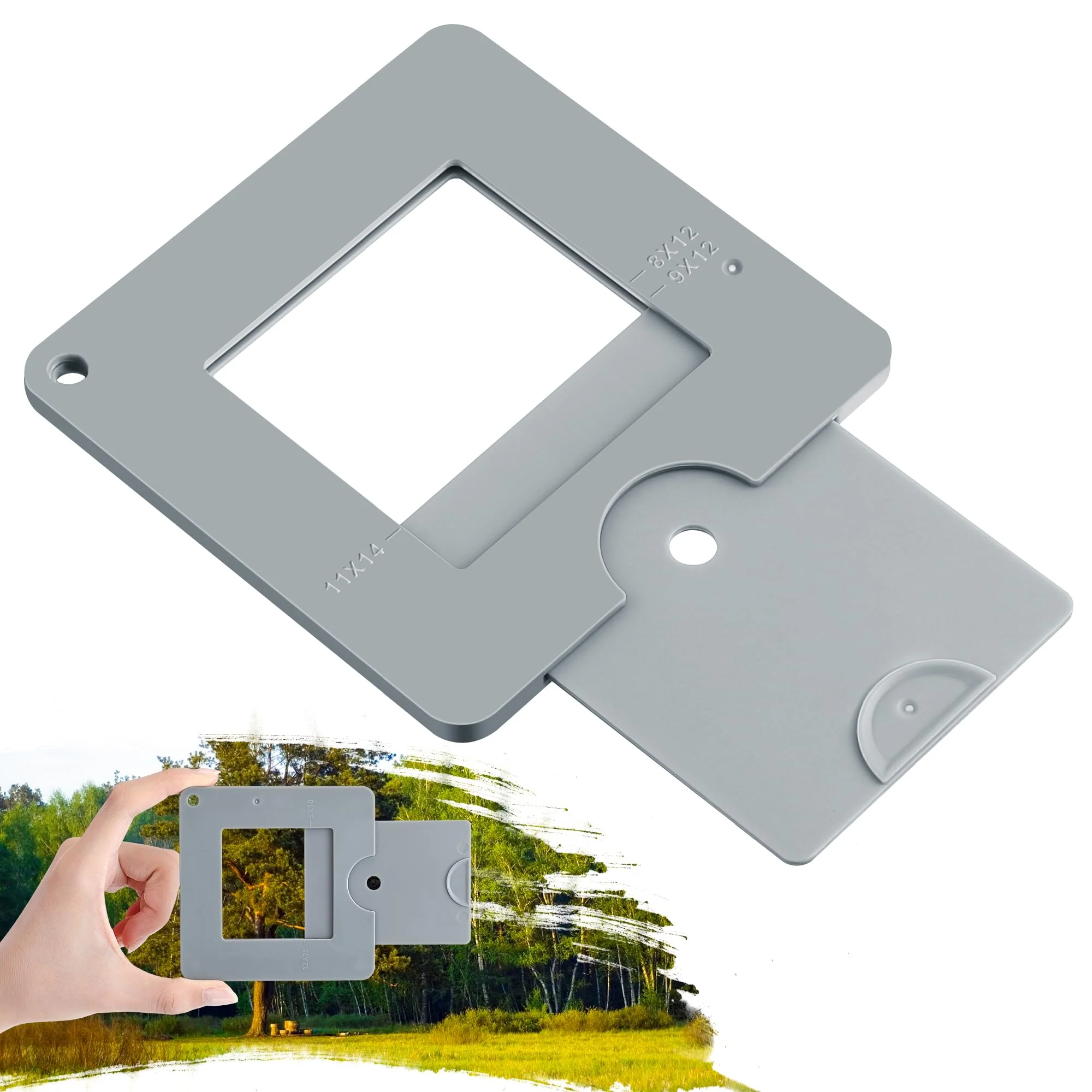 View Finder, View Finder with Sliding Mechanism, View Finder with Color Isolation, View Finder for Painting, Drawing, Photography, and Any Other Place Where, Composition is Required