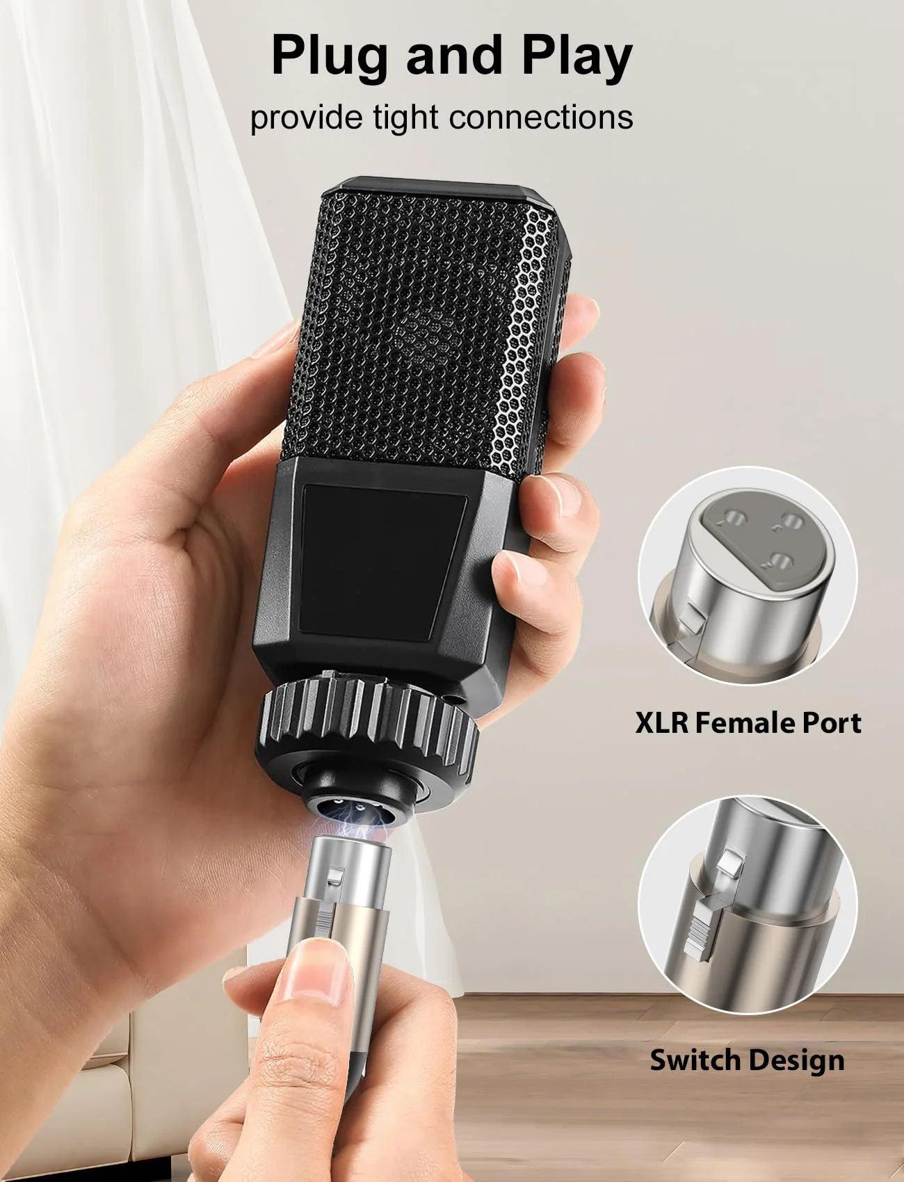 VIOY XLR to 6.35mm Cable 32.8 FT, 1/4 Inch TRS to XLR Female Balanced Microphone Cable for Mixers, Amplifiers, Speakers, Dynamic Microphones, CD Players, Electronic Piano, Karaoke Machines 32.8FT - Image 8