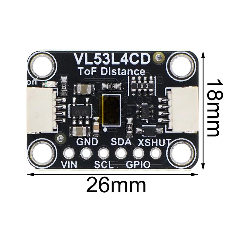 VL53L4CD Flight Time Distance Sensor, I2C 1-1300 mm ToF Distance Sensor Module for Aircraft, MRS159A Flight Time Distance Sensor - Image 2