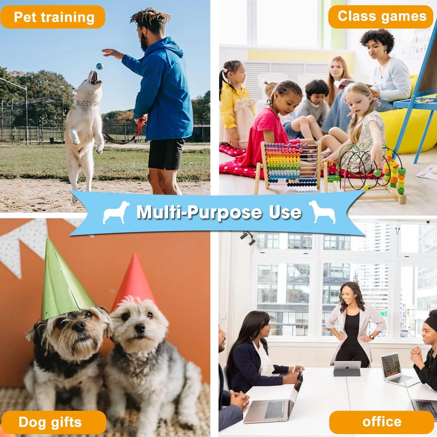Voice Recording Button, Dog Buttons for Communication Pet Training Buzzer, 30 Second Record&Playback, Voice Recording Clicker for Cat, Puppy, Pet Trainin, Funny Gift for Study Office Home 4 Pcs - Image 7
