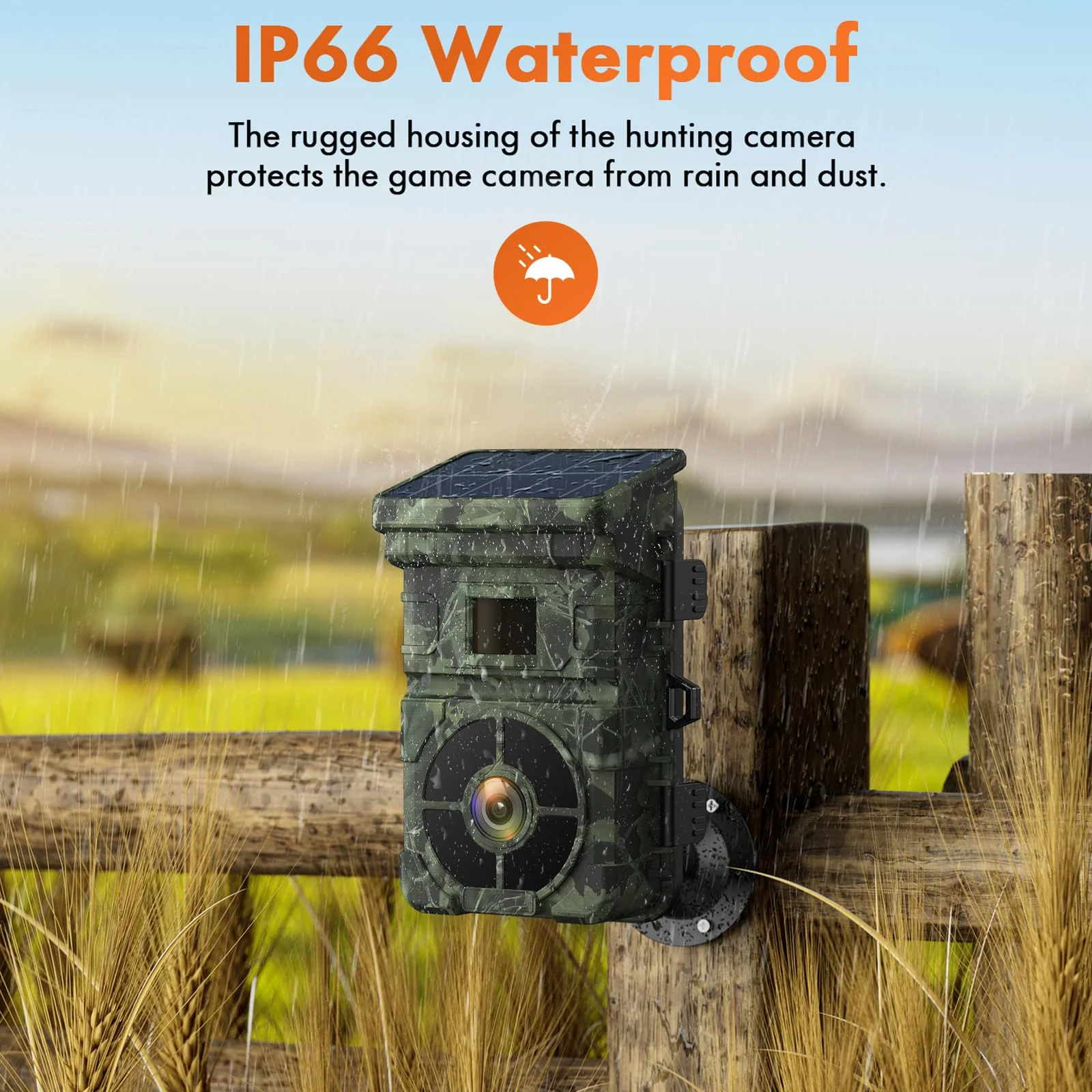 VOOPEAK Solar Trail Camera, 48MP 4K 2500mAh Built-in Lithium Battery Rechargeable Solar Game Wildlife Hunting & Trail Cameras 0.1s Trigger Time with 120° Detection Angle Night Vision Motion Activated - Image 9