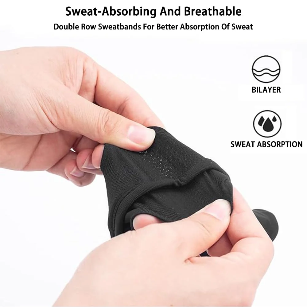 VR Mask Cover, Eye Face Cover Breathable Sweat Band for Meta/Oculus Quest 3 Quest2, Vision Pro Headset, Quest Pro, PSVR2 and Virtual Reality Game. (Black 3 Packs) Black 3 Packs - Image 2