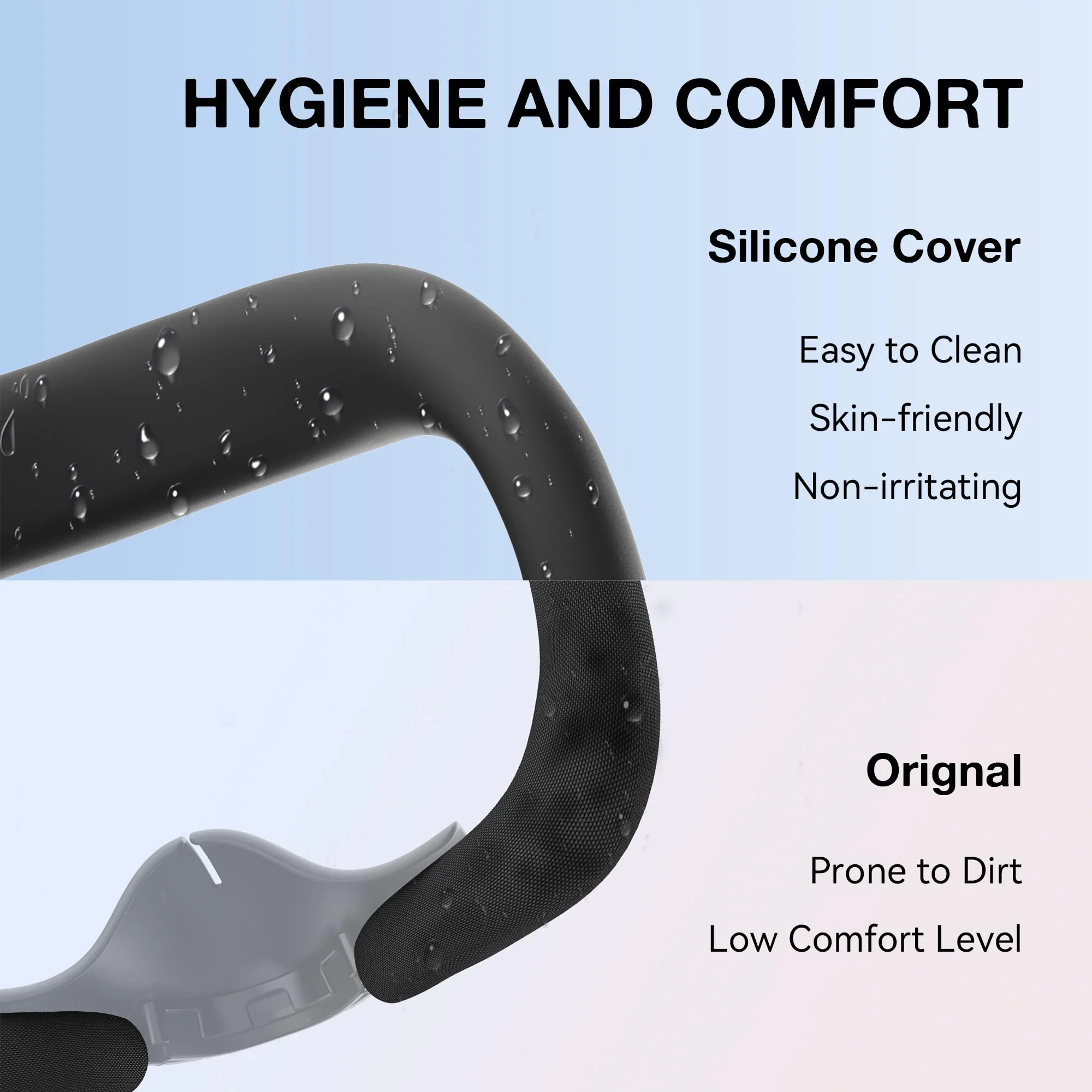 VR Silicone Face Pad Cover and Anti-Leakage Nose Pad for Meta Quest 3 Original Headset Accessories, VR Face Cushion Pad Light Blocker for Oculus Quest 3 Headset (Black) Black - Image 2