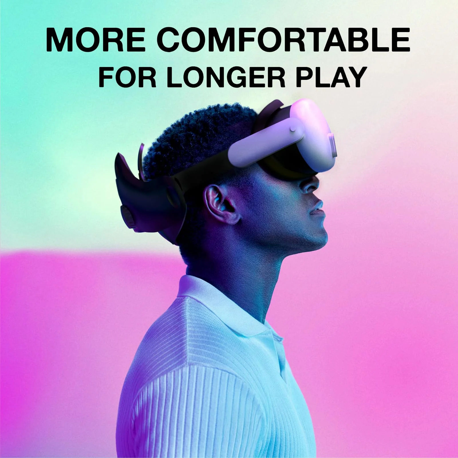 VR Silicone Face Pad Cover for Meta Quest 3 Original Headset Accessories, VR Face Cushion Pad Mask for Oculus Quest 3 Headset Face Pad (Black) Black - Image 6
