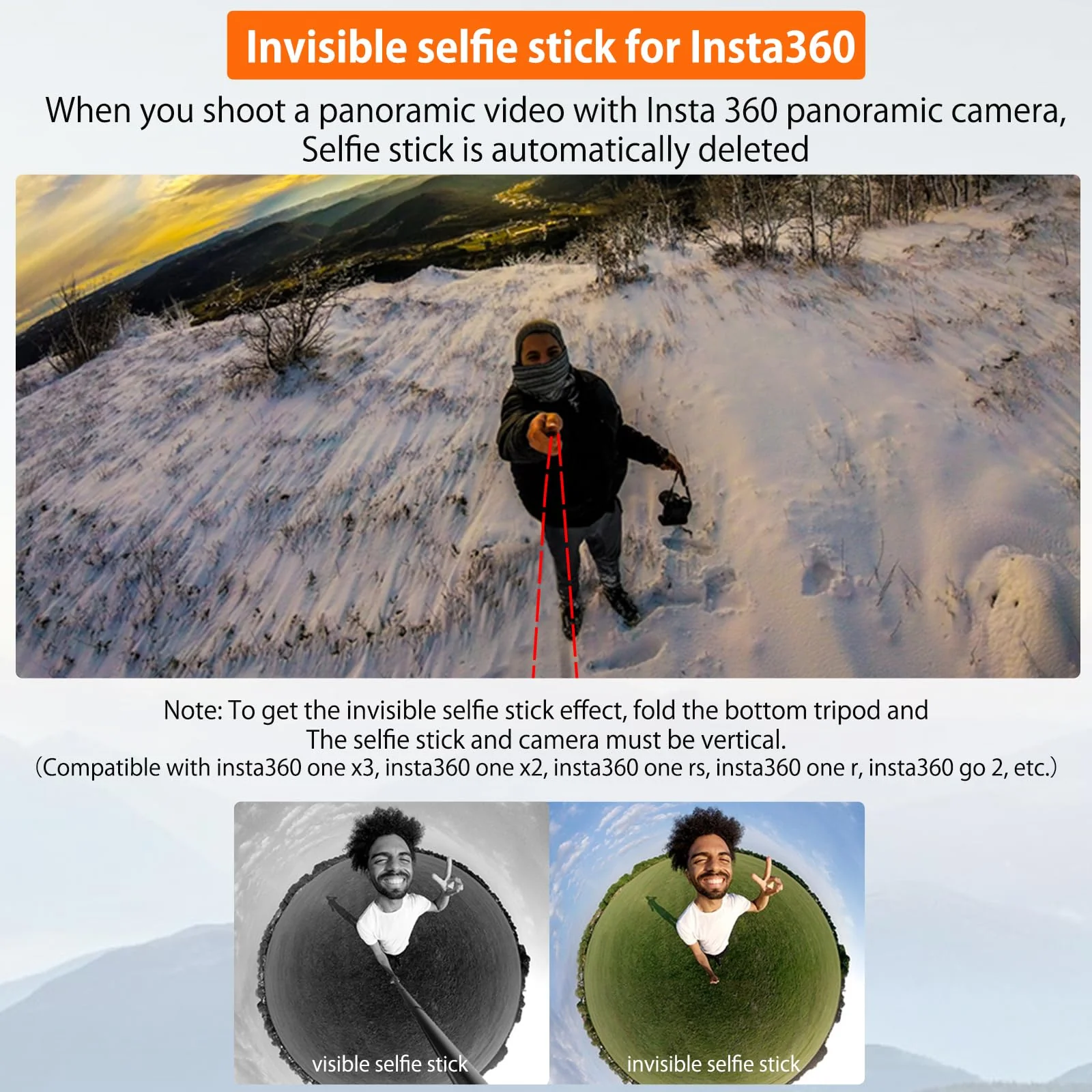 VRIG Extendable Selfie Stick Tripod for GoPro Max Hero 10 9 8 7 6 5 4, DJI Osmo Action, Insta 360 One R and More Action Camera(55.1'') 55.1'' - Image 5