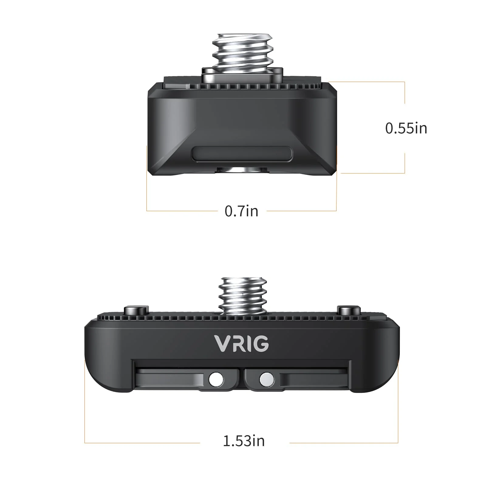 VRIG Quick Release Mount for Insta 360 X4 (New Version),Snap-On Magnetic 2 Prong Mount and 1/4" Screw compatible with tripod fixed action camera selfie stick - Image 7