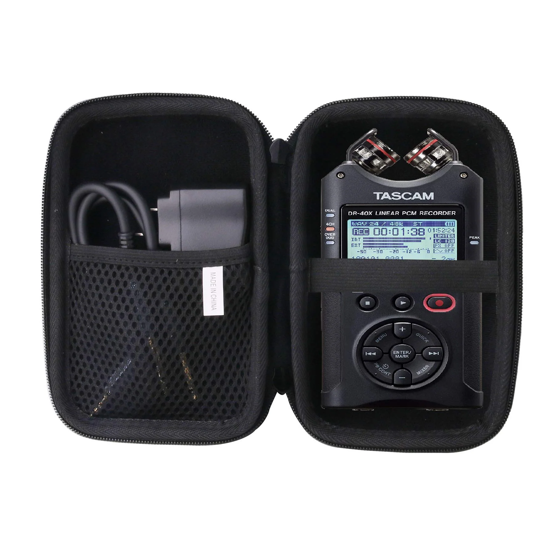 waiyu Hard Carrying Case for Tascam DR-40X Four-Track Digital Audio Recorder