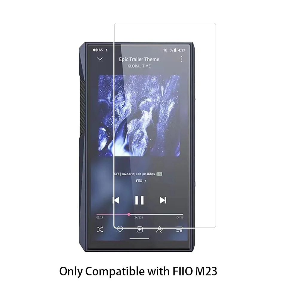 Walieoka Screen Protector Compatible with FIIO M23,9H Hardness Tempered Glass Protective Film,Scratch Resistant Anti-Fingerprint [2 Pack], Crystal Clear - Image 2