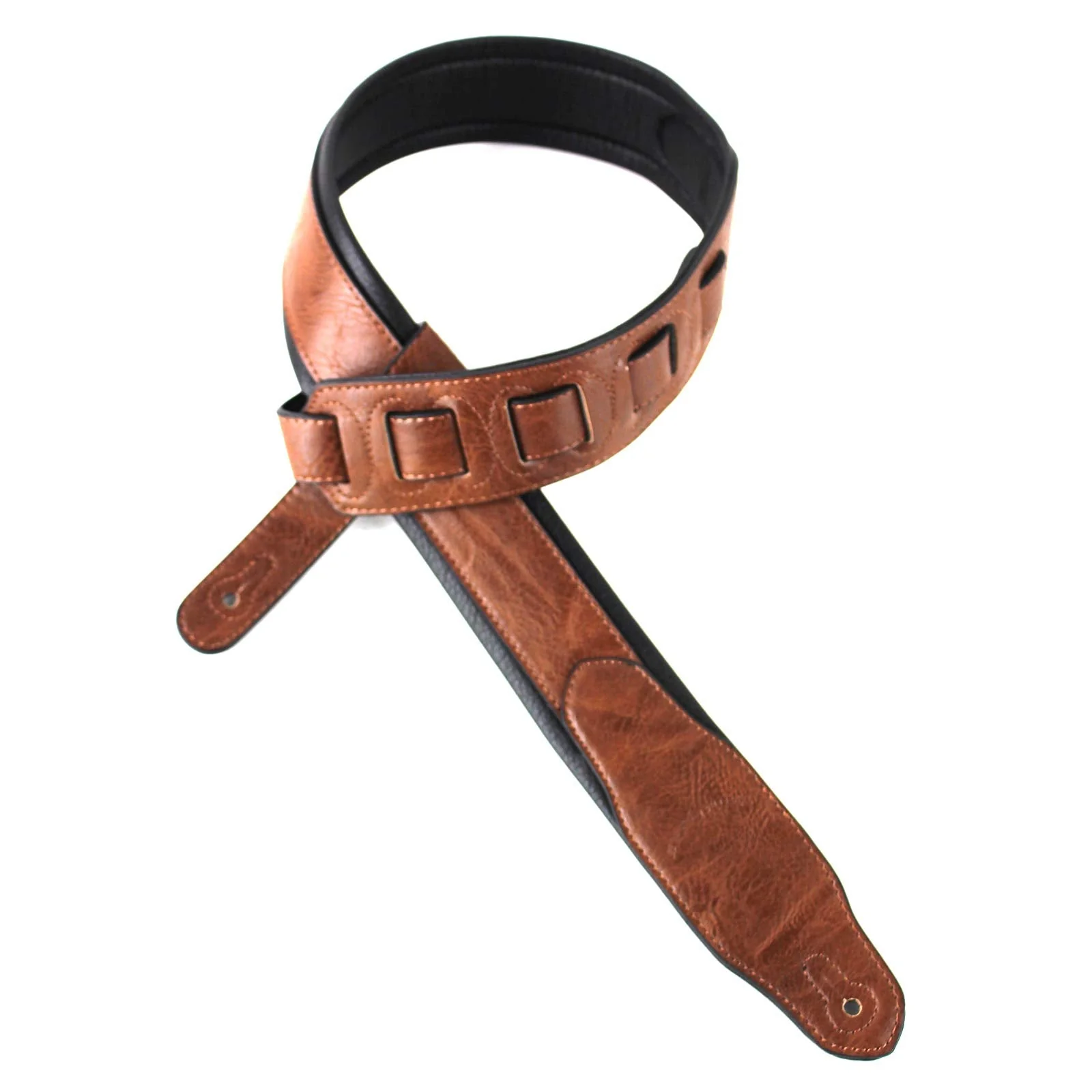 Walker And Williams G-102 Dark London Tan Strap with Padded Glove Leather Back