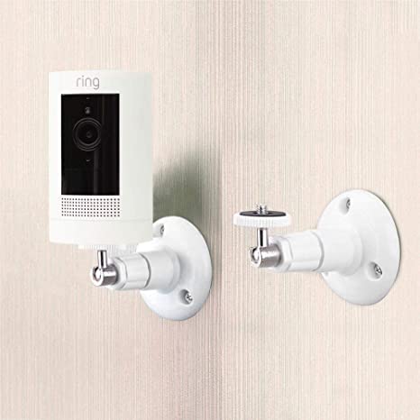 Wall Mount for Ring Indoor Cam & Ring Stick Up Cam, 360 Degree Adjustable Mount Bracket for Ring Camera Outdoor Indoor Security Camera System(3 Pack) 3Pack - Image 2