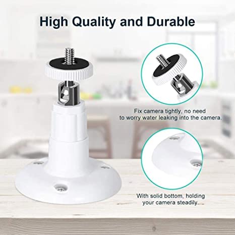 Wall Mount for Ring Indoor Cam & Ring Stick Up Cam, 360 Degree Adjustable Mount Bracket for Ring Camera Outdoor Indoor Security Camera System(3 Pack) 3Pack - Image 3