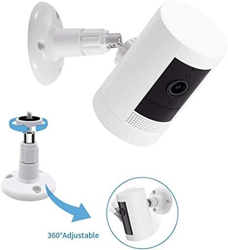 Wall Mount for Ring Indoor Cam & Ring Stick Up Cam, 360 Degree Adjustable Mount Bracket for Ring Camera Outdoor Indoor Security Camera System(3 Pack) 3Pack - Image 4