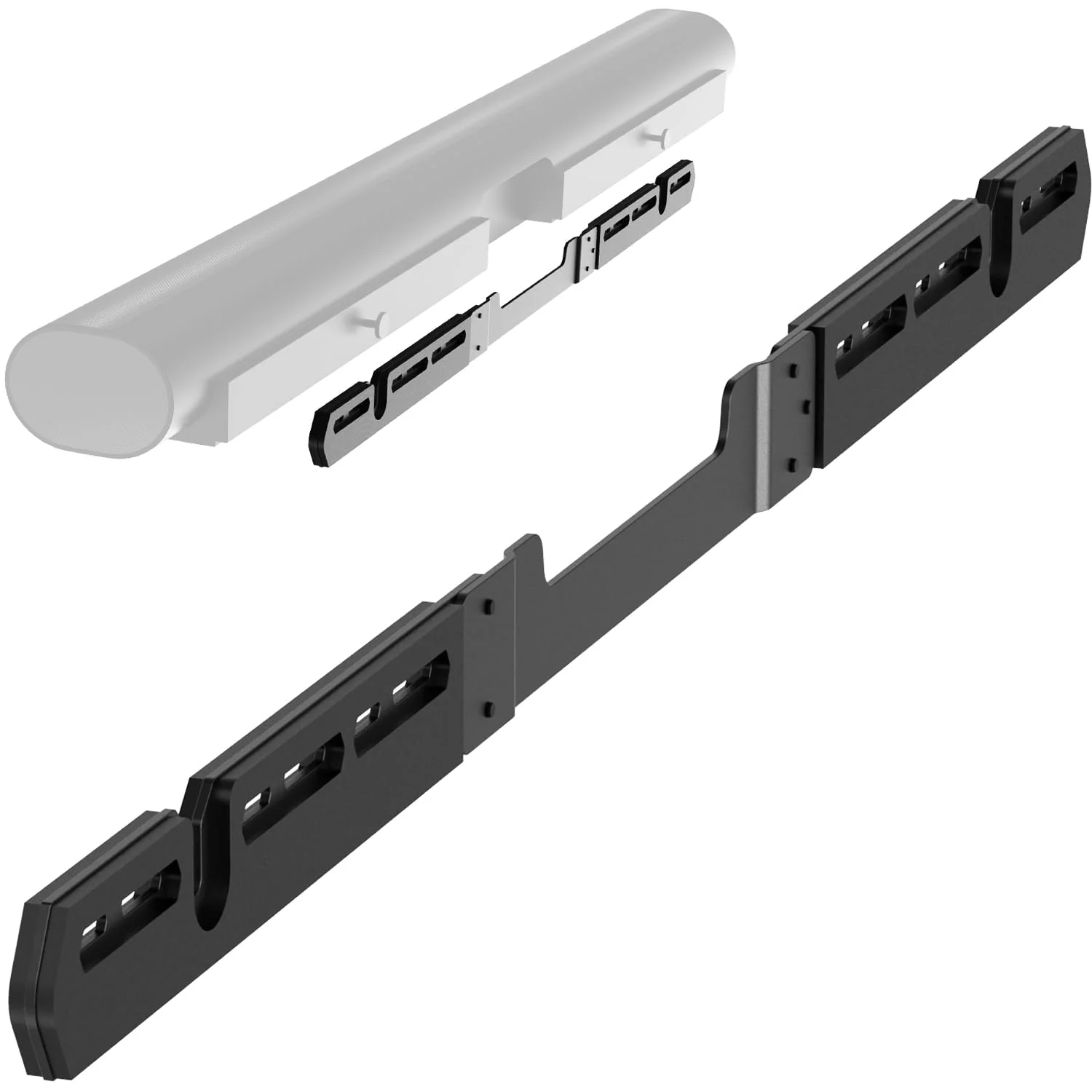 Wall Mount for Sonos Arc Soundbar (Black), Wall Mounts for Sonos Arc Sound Bar Mounts Under Tv, Hanging Mounting Bracket Compatible with for Sonos Arc Wall Mount Dark Black