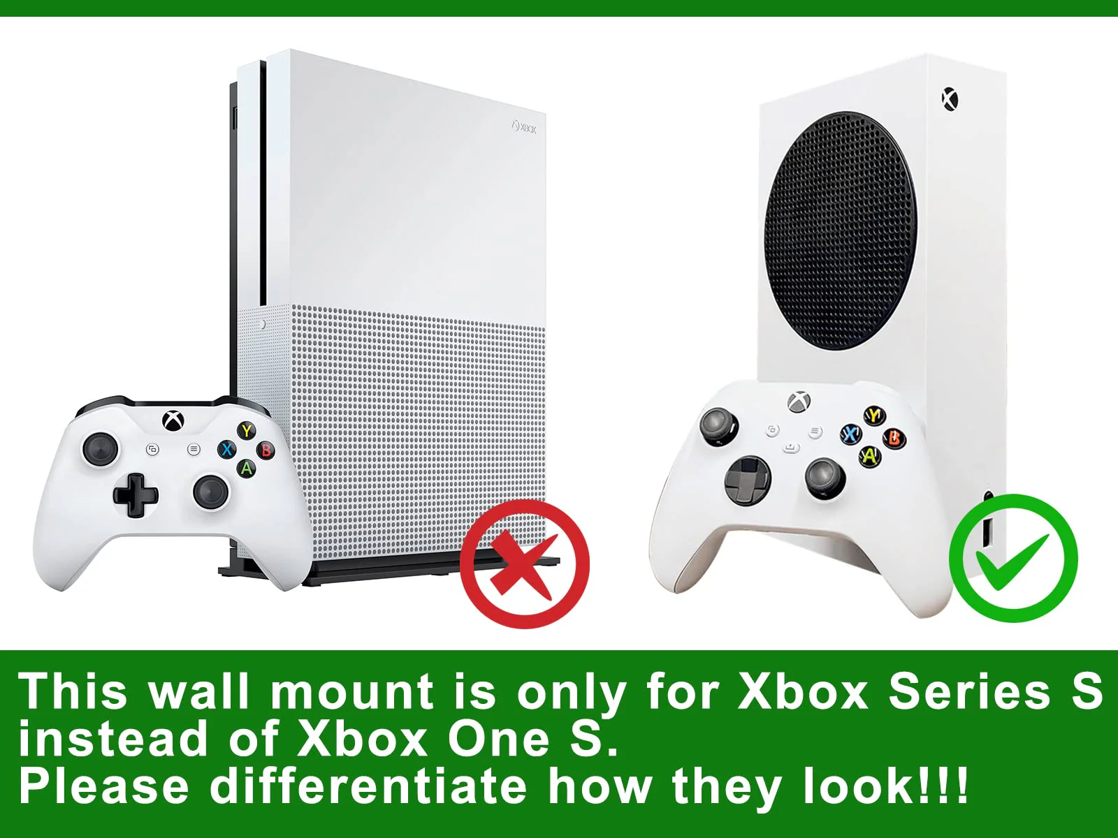 Wall Mount for Xbox Series S (Mount The Console & Accessories on Wall Near or Behind TV Left/Right), Wall Shelf Bracket Kit for XSS System - Image 7