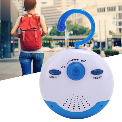 Waterproof Shower Radio, Waterproof Portable FM Radio Speaker with Top Handle, 360 HD Surround Sound Mini Speaker for Bathroom Outdoor Use, Up to 12 Hours of Play - Image 4