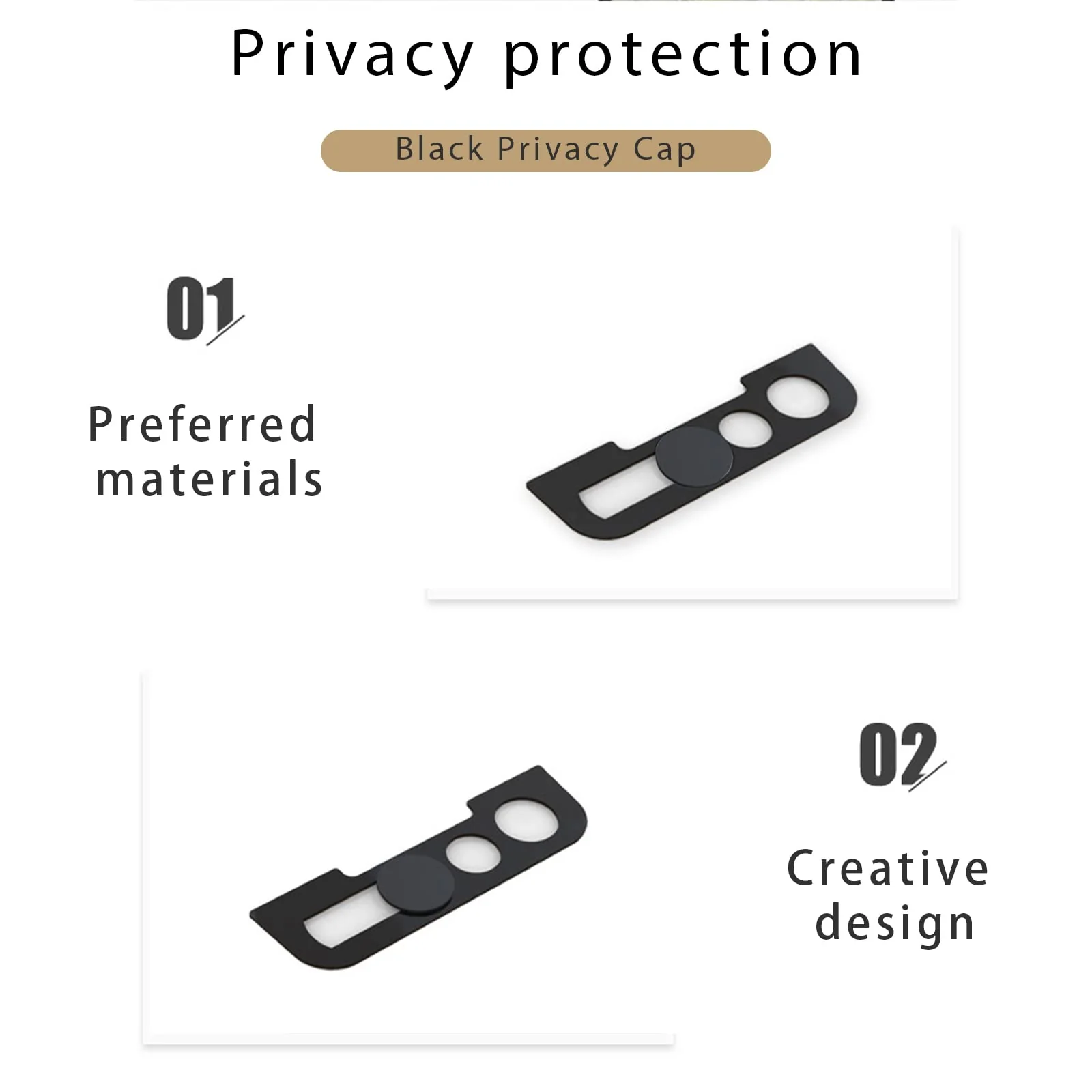 Webcam Cover,Front Camera Cover Compatible for iPhone 13,iPhone 13 Mini,iPhone 13 Pro,iPhone 13 Pro Max,Protect Privacy and Security,Not Affect Face ID, 2 Pack-Black Black - Image 8