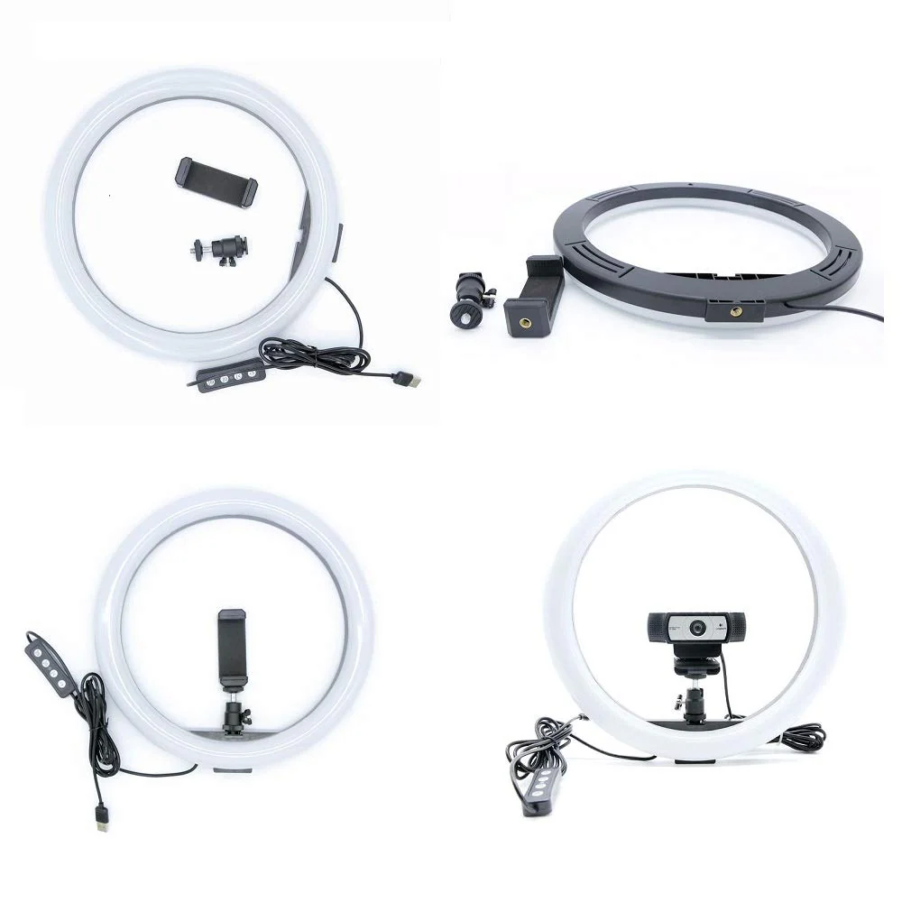Webcam Light, Ring Light for Logitech Webcam C920,C922x,C930e,Brio 4K,C925e,C922,C930,C615 1/4'' Screw Hole- 10'' Light (Without Tripod and Stand) - Image 5