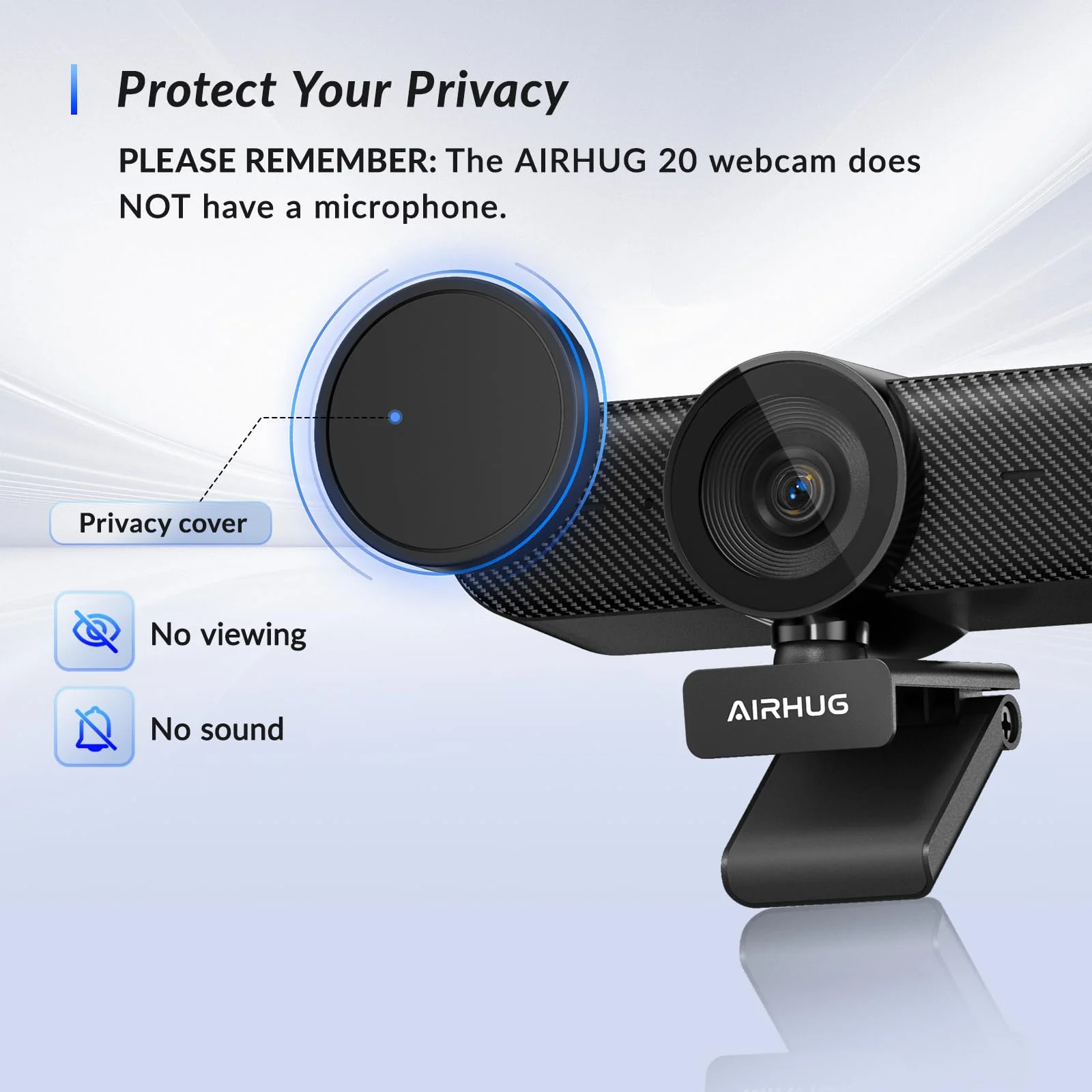 Webcam No Mic with Privacy Cover, USB Web Cam for Computer and Laptop Plug & Play, Web Camera without Audio, 78° Wide-Angle,for Streaming and Conferencing (4K Webcam No Mic) 4K Webcam No Mic - Image 3