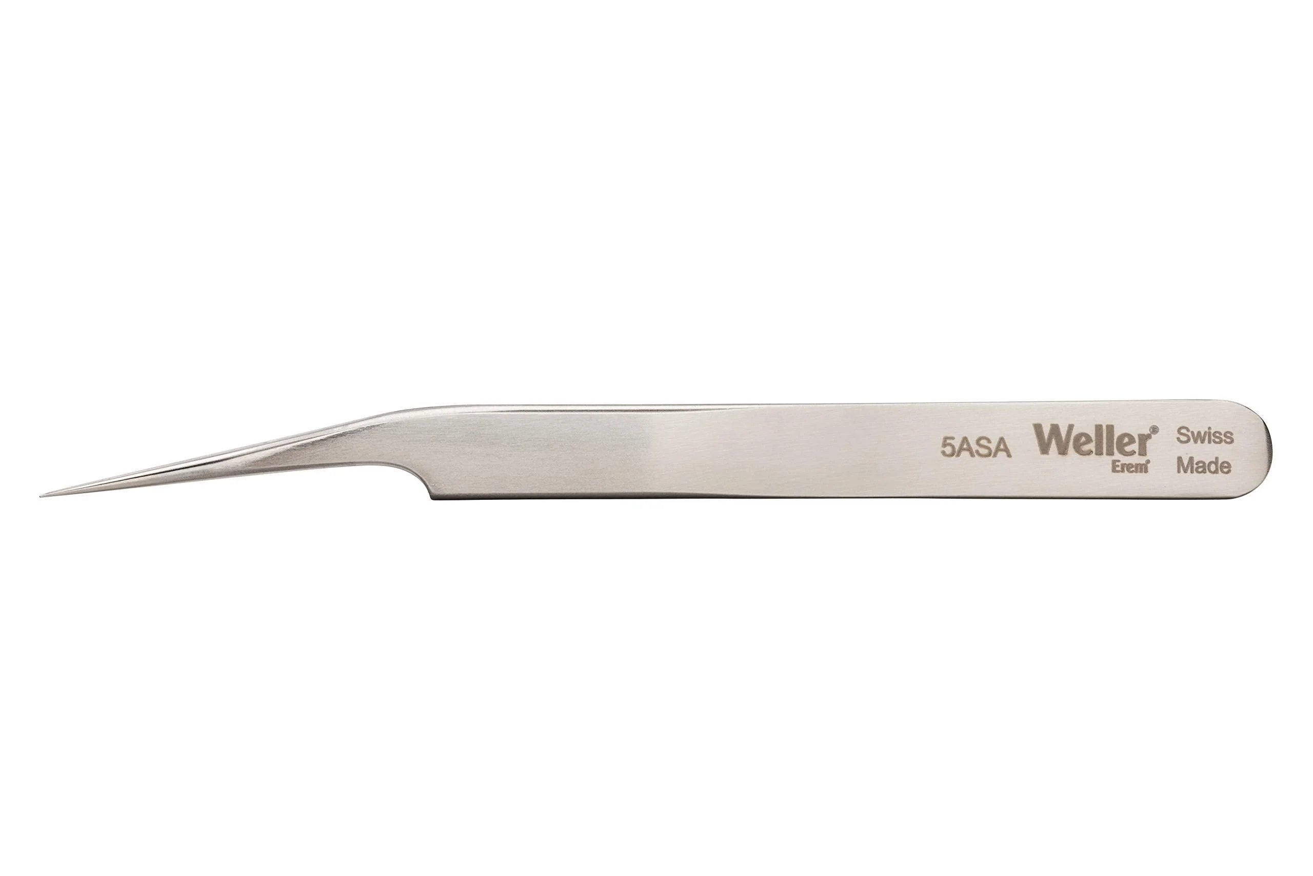 Weller Erem 5ASA Precision Tweezers Slightly Angled 15°, Recessed