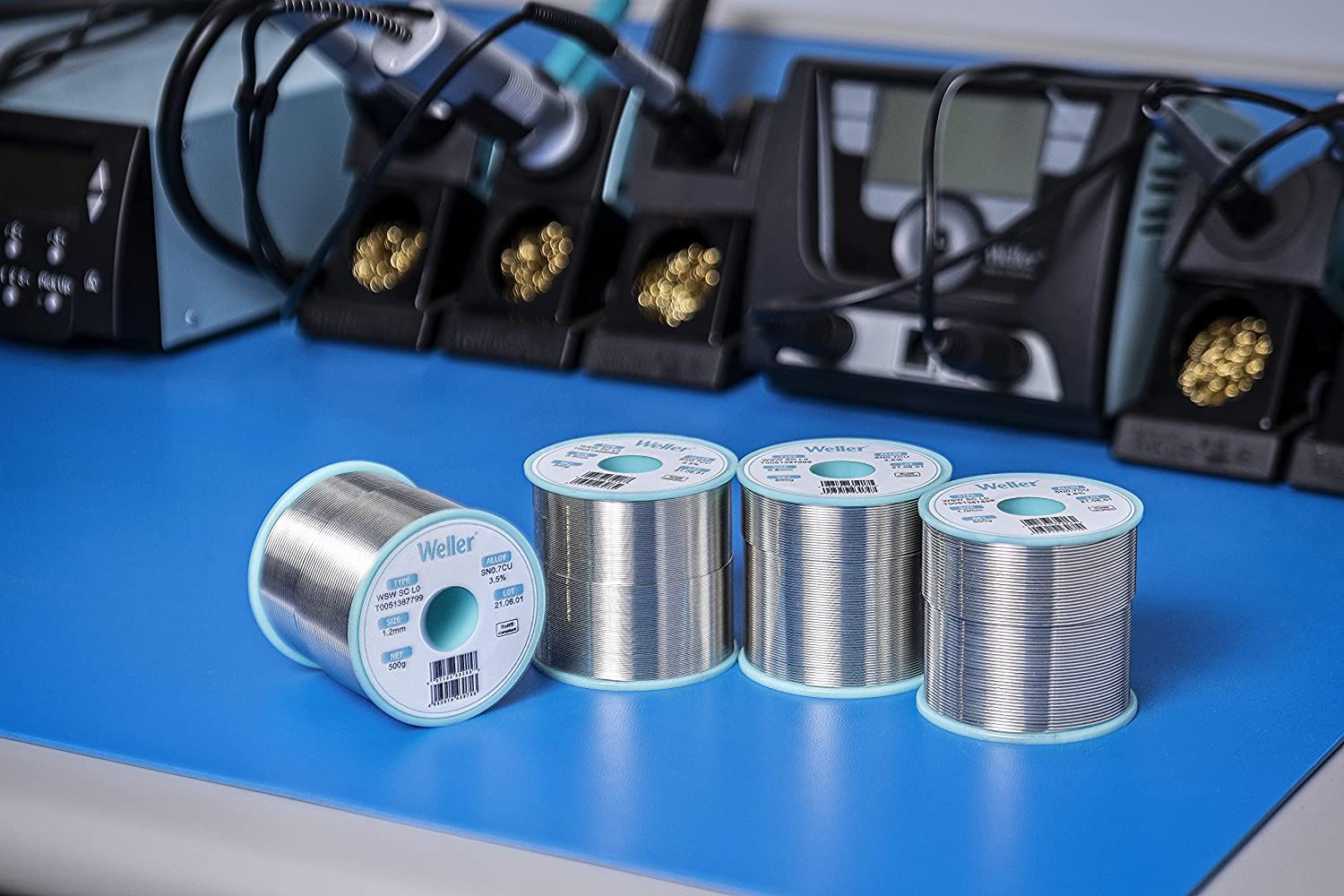 Weller WSW SAC M1 (T0051402499) Lead-Free Solder Wire, Diameter 1.0 mm, Alloy Sn96.5Ag3Cu0.5, Flux Content 3.5%, 100 g 1,0mm, 100g - Image 6