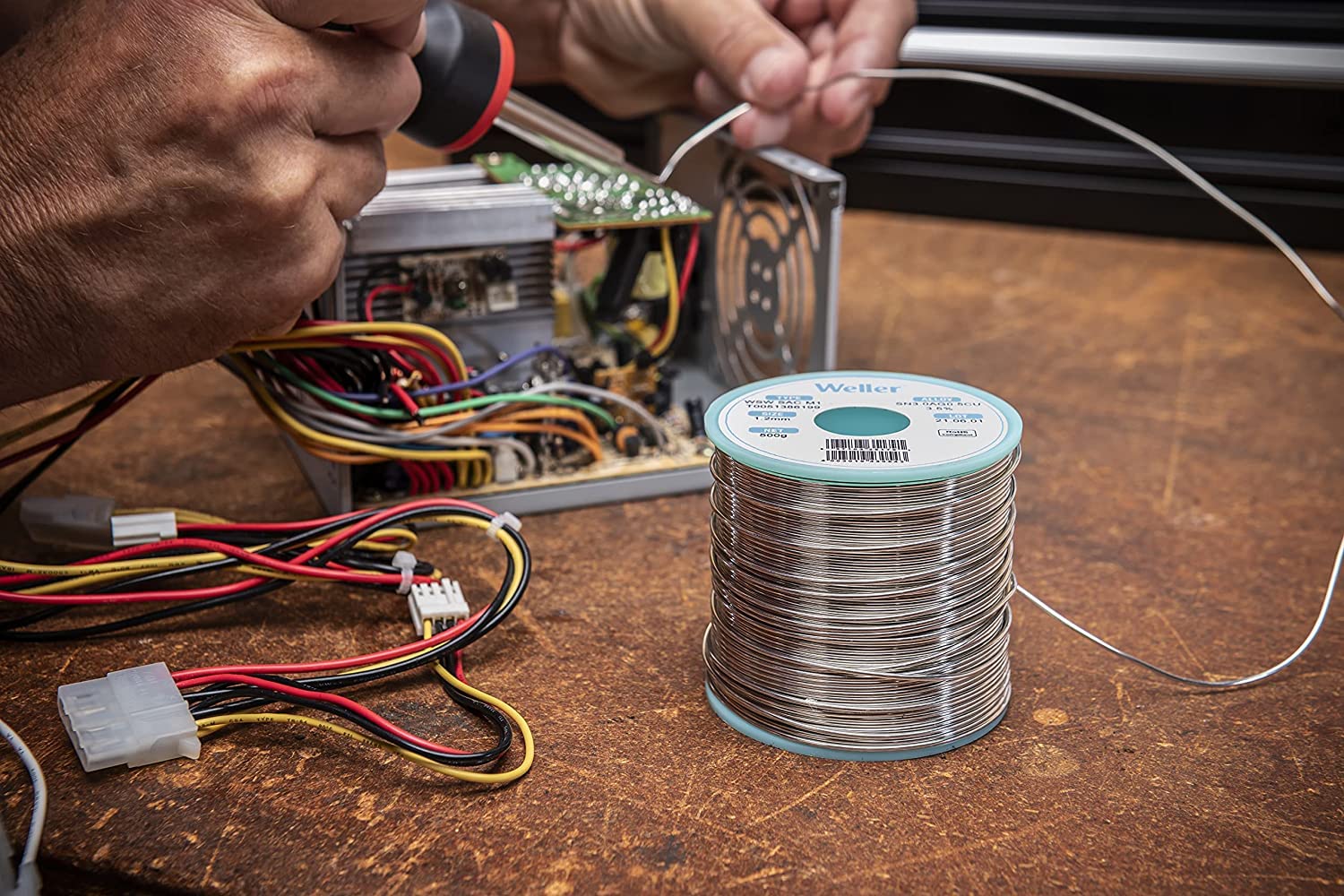 Weller WSW SAC M1 (T0051402499) Lead-Free Solder Wire, Diameter 1.0 mm, Alloy Sn96.5Ag3Cu0.5, Flux Content 3.5%, 100 g 1,0mm, 100g - Image 7