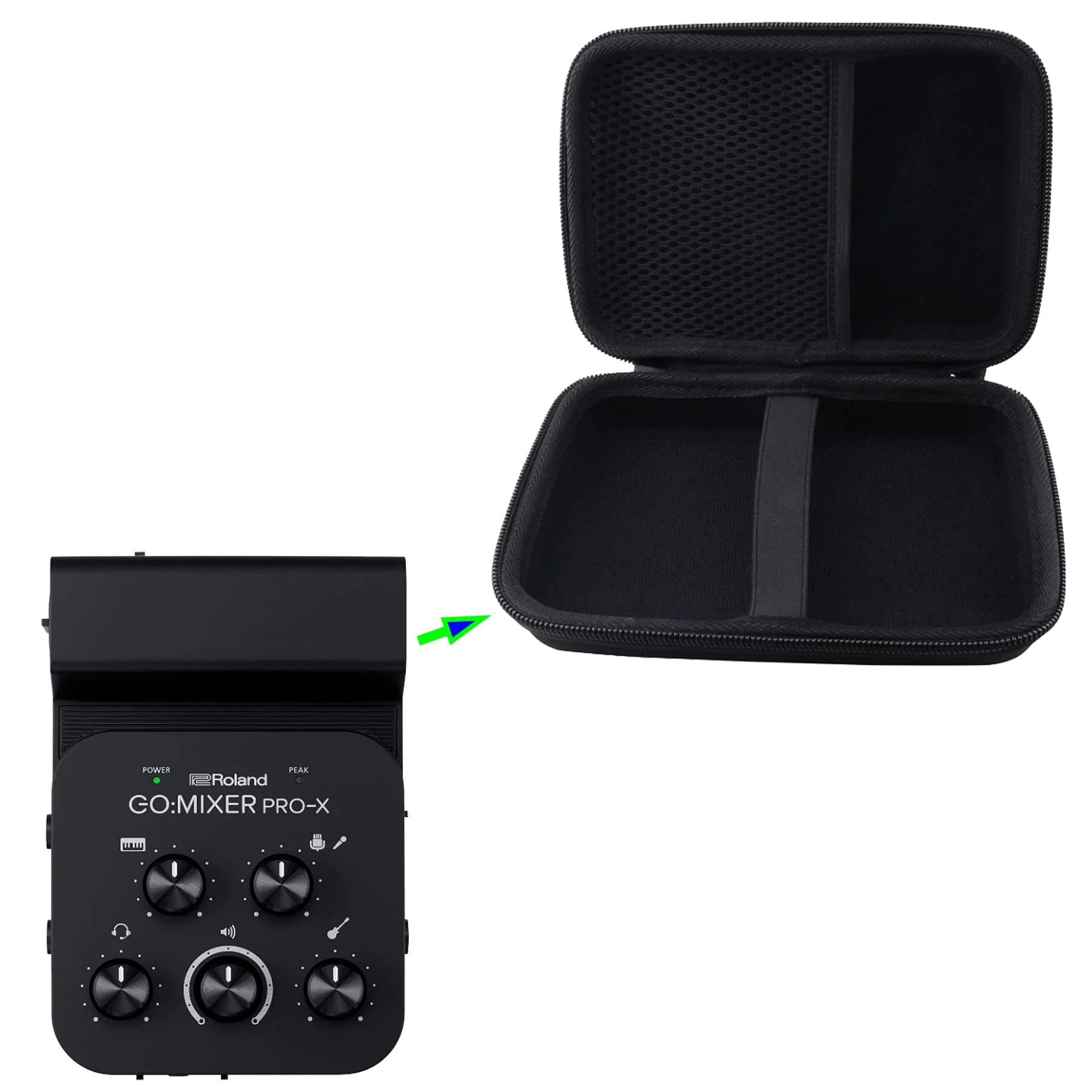 WERJIA Hard Carrying Case Compatible with Roland GO:MIXER PRO-X Audio Mixer for Smartphones - Image 3