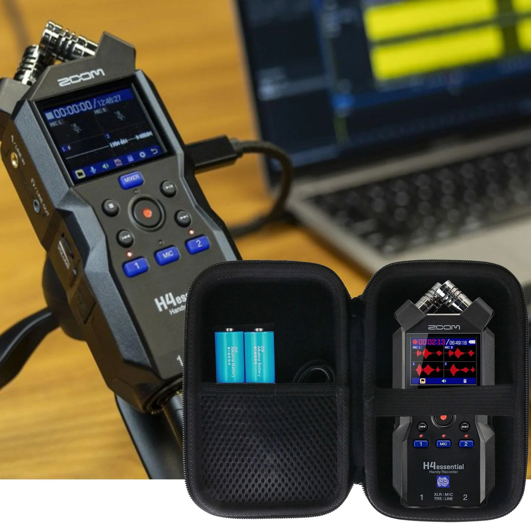 WERJIA Hard Carrying Case Compatible with Zoom H4essential Portable Recorder (For H4essential) For H4essential - Image 7
