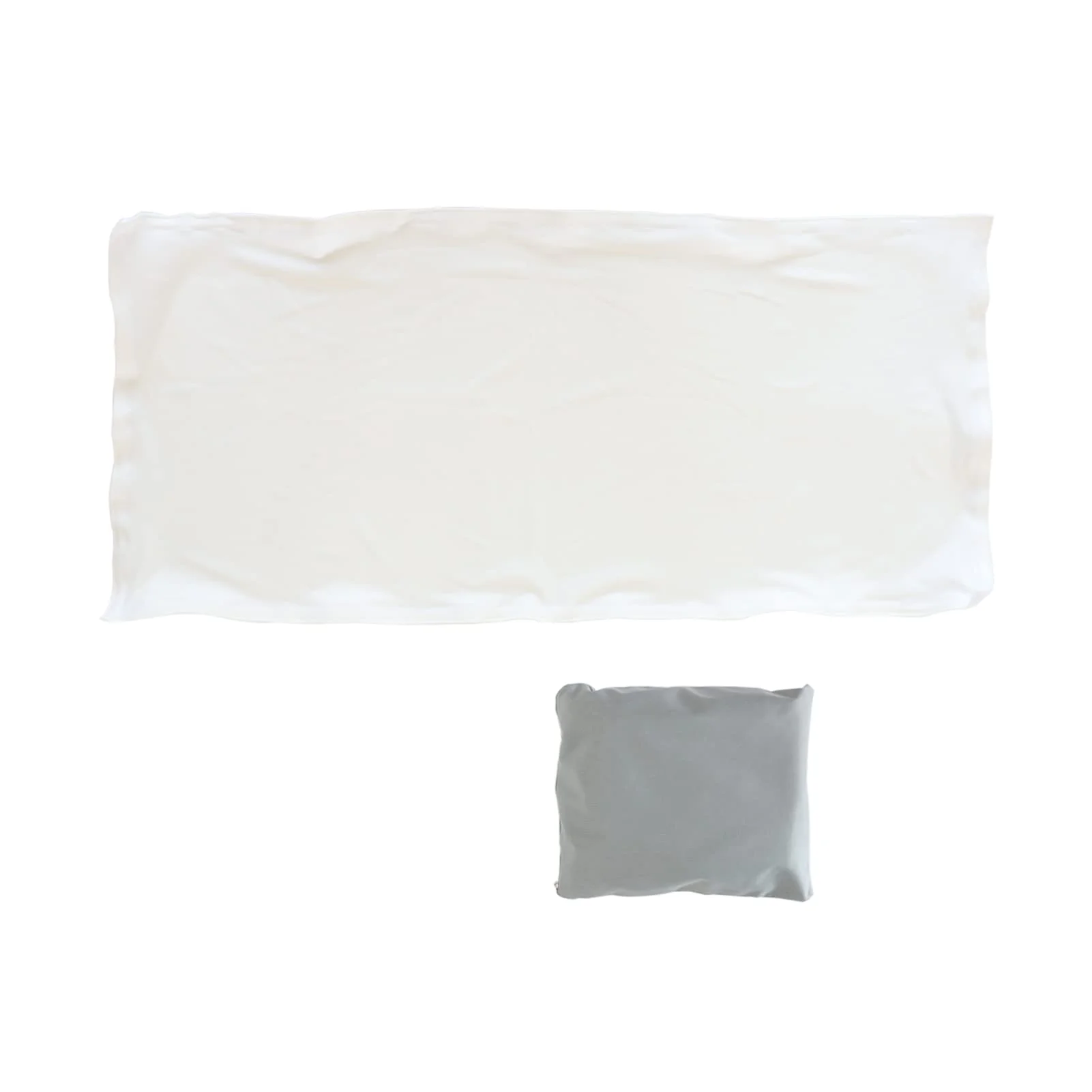 White DJ Facade Scrim DJ Booth Scrim 19.5"x 44.2" w/Small Bag White
