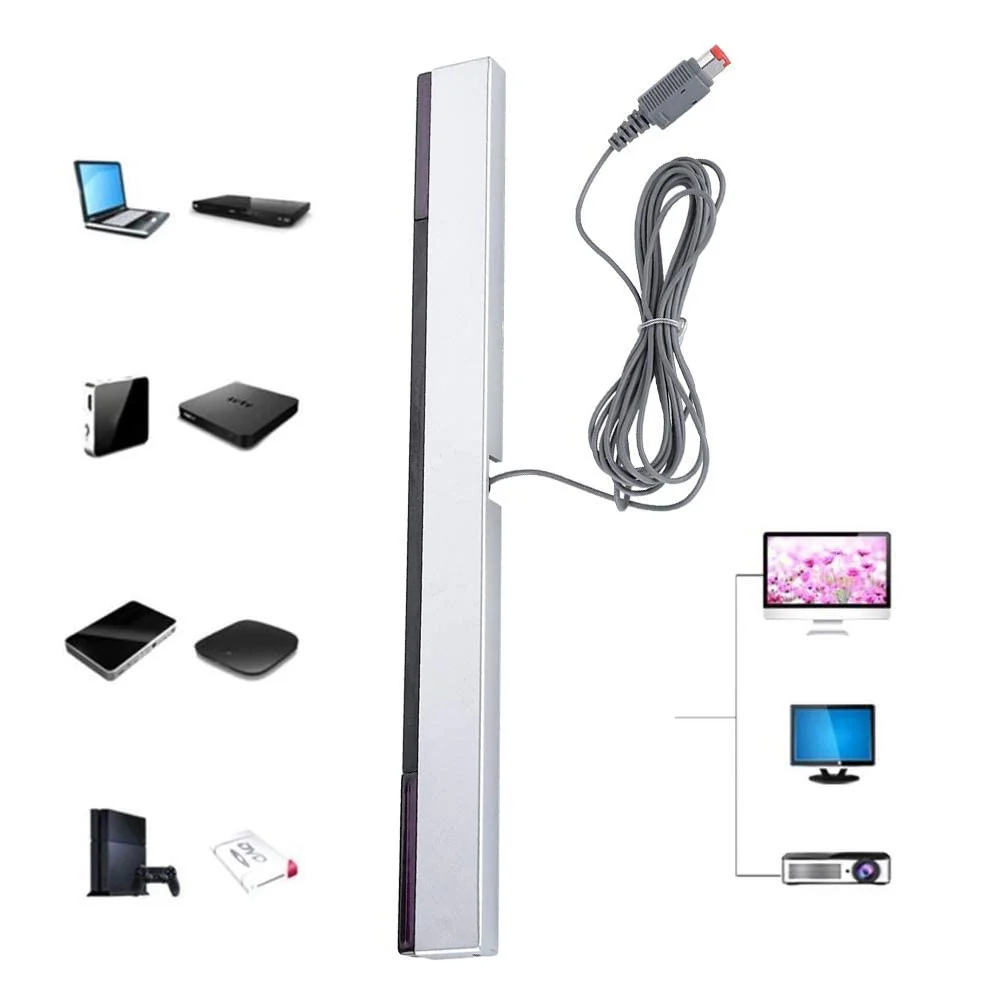 Wii Sensor Bar Original Wii Sensor,IR Signal Ray Sensor Bar Wired Receiver with a Stand,for Nintendo WII/WIIU - Image 7
