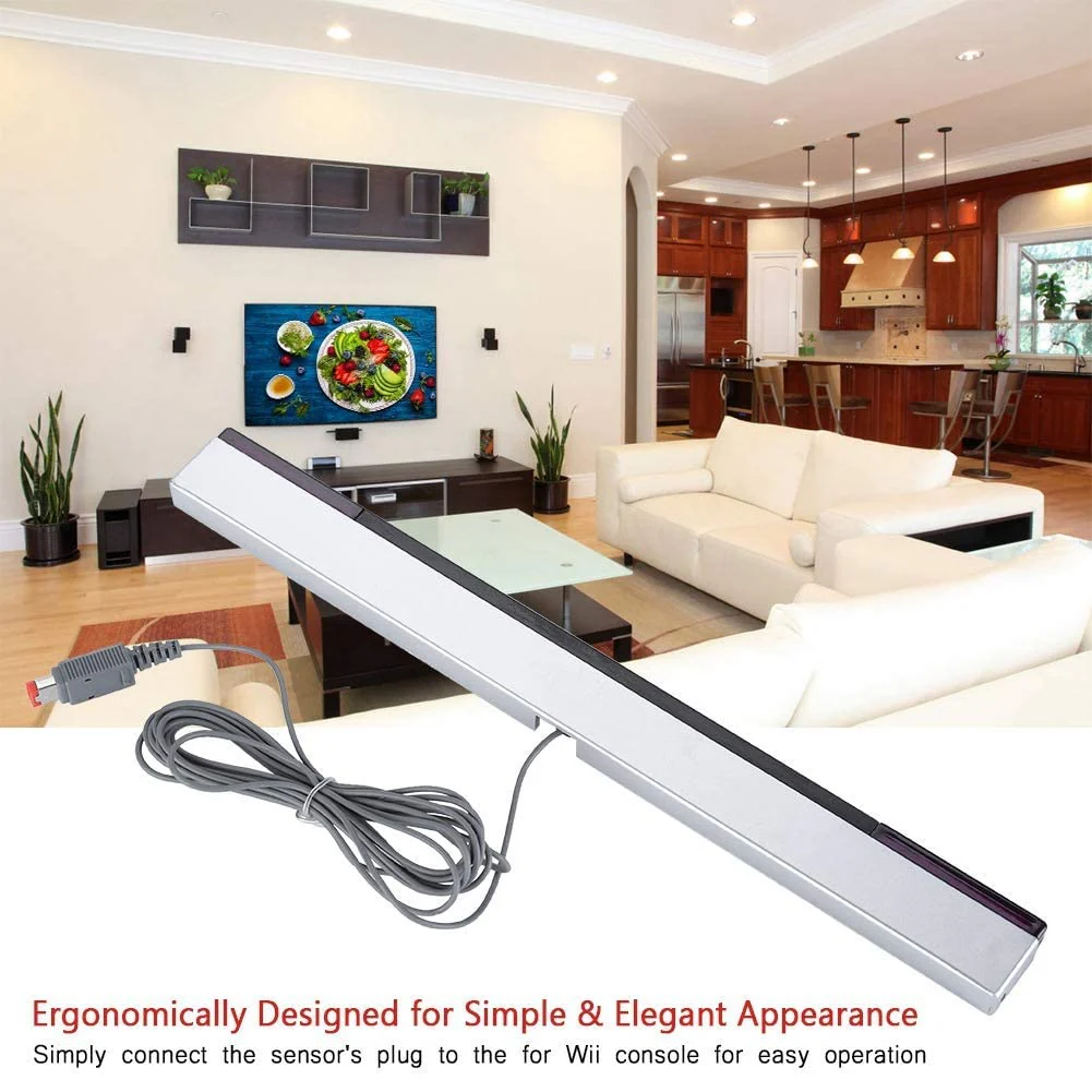 Wii Sensor Bar Original Wii Sensor,IR Signal Ray Sensor Bar Wired Receiver with a Stand,for Nintendo WII/WIIU - Image 8