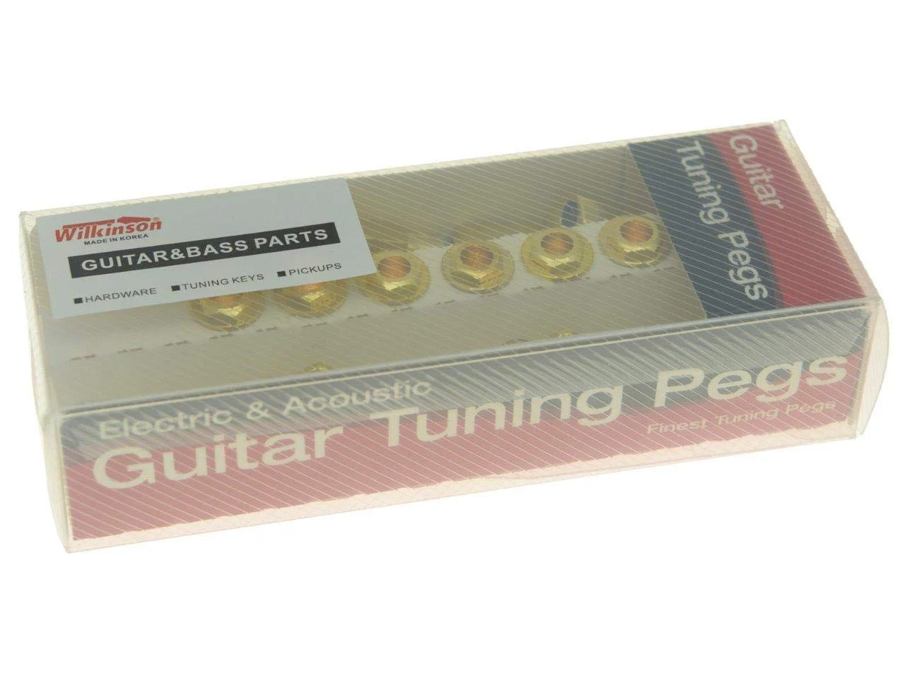 Wilkinson 3x3 Gold E-Z Post Guitar Tuners E-Z Post Guitar Tuning Keys Pegs Machine Heads with Tulip Buttons - Image 3