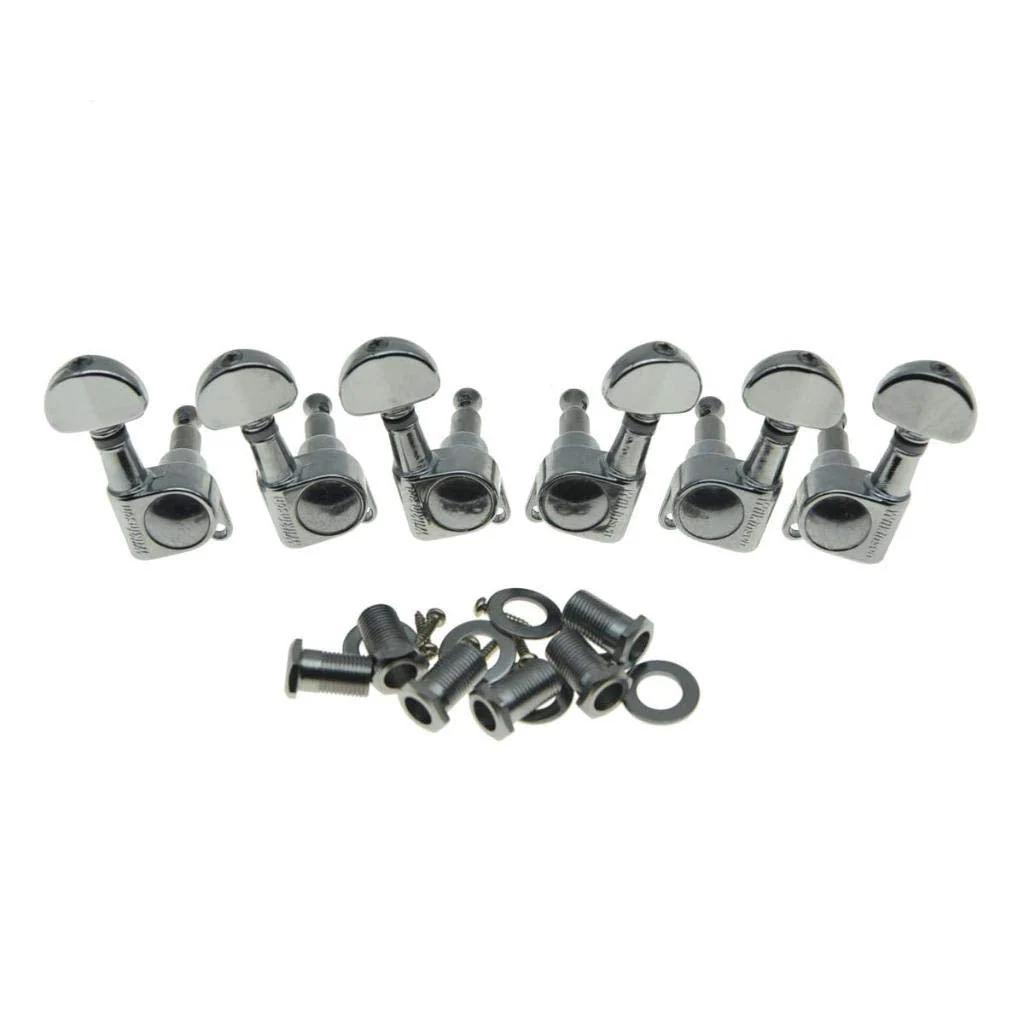 Wilkinson 3x3 ROTO Style Guitar Tuners Tuning Keys Pegs Guitar Machine Heads for Les Paul or Acoustic Guitars Chrome