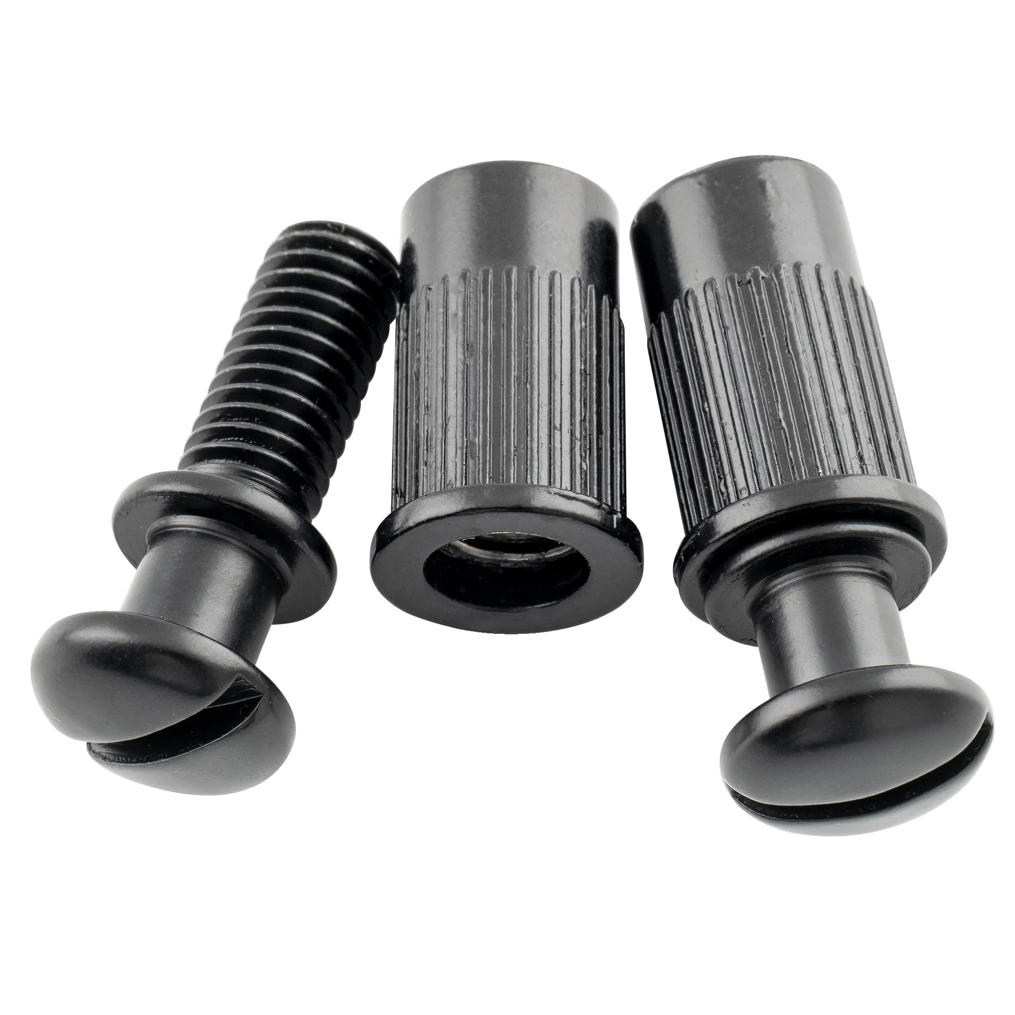 Wilkinson 52mm(2-3/64 inch) Guitar Tune-O-Matic Stop Tailpiece with Metric M8 x 1.29 Studs for Les Paul SG Style Electric Guitar, Black - Image 5