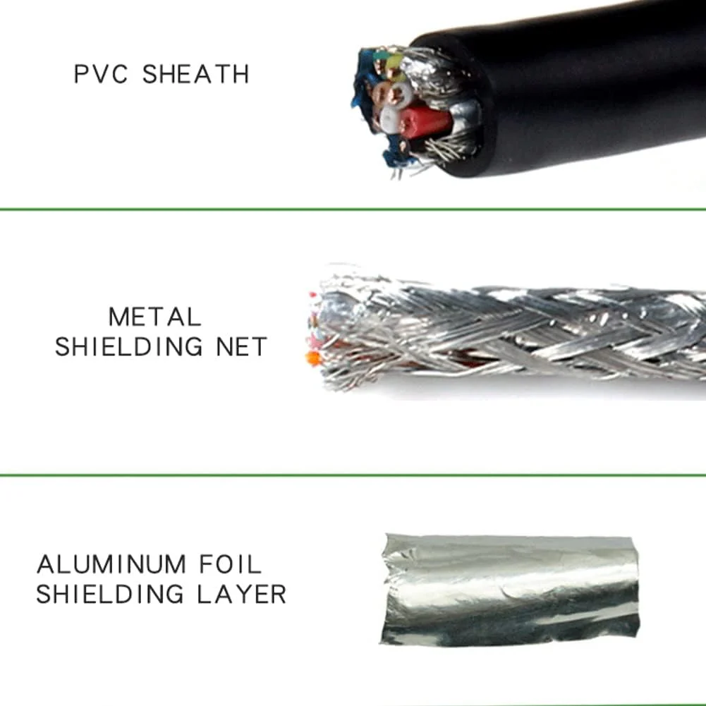 Willwewon 10Ft 3m 26AWG DB9 Male RS232 9 Pin Serial Extension Cable, RS232 D-SUB DB9 Serial to 9 Bare Wire Breakout Board Connector - Image 5