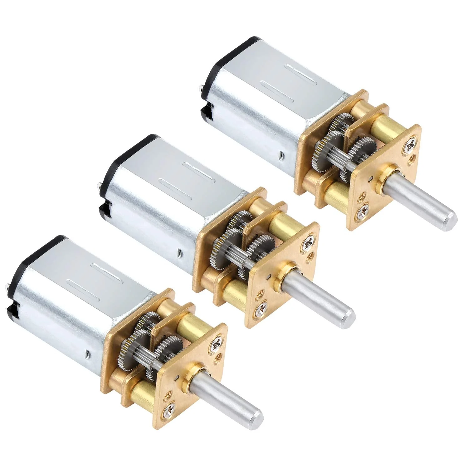 WiMas DC 6 V 30 RPM Micro Gear Motor, Mini Short Shaft Torque Gear Motor, for RC Car Robot Model DIY Motor, Pack of 3