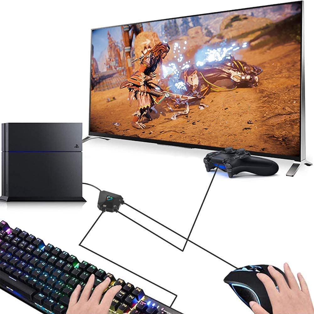 Wired Keyboard and Mouse Adapter for Nintendo Switch/PS4/PS3/Xbox One/Xbox 360 Host Series & for Nintendo Switch Console, Mouse and Keyboard Converter Support Custom Mapping & Reset Button Function - Image 5